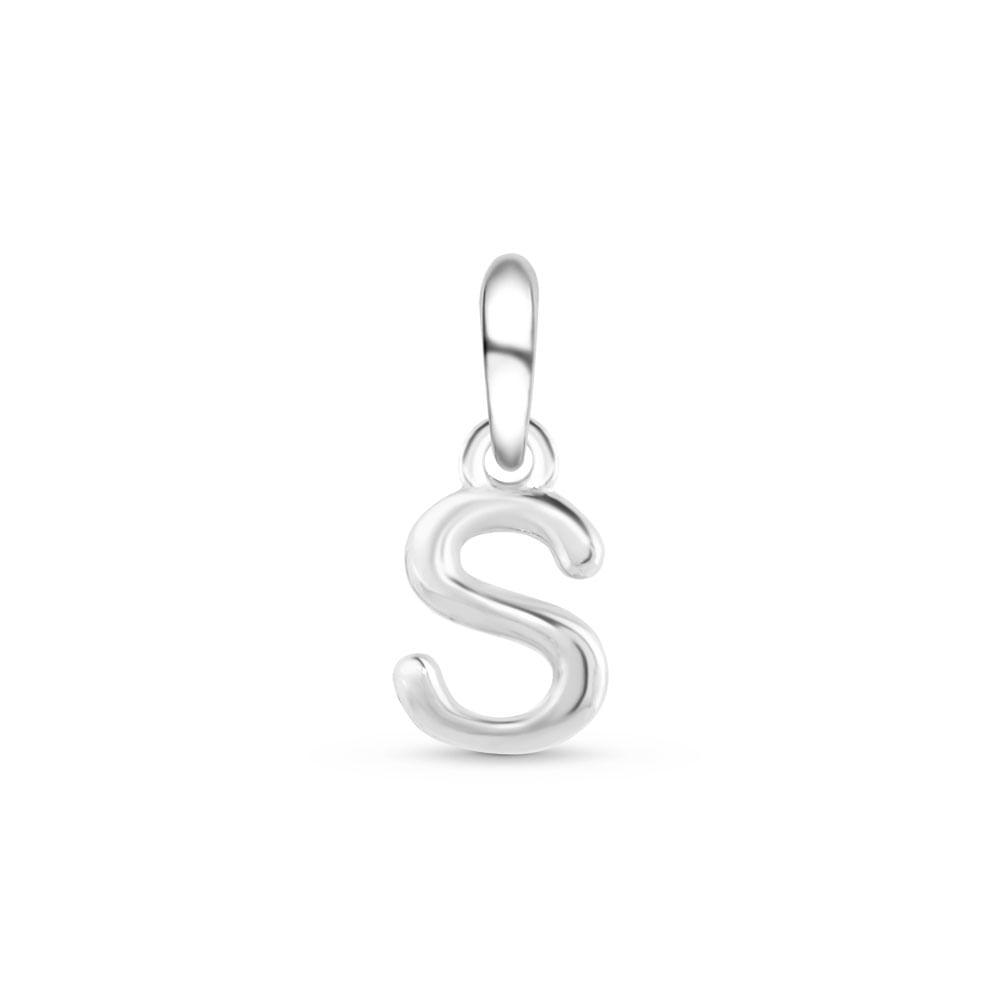 Pingente Life Letra S em Prata 925