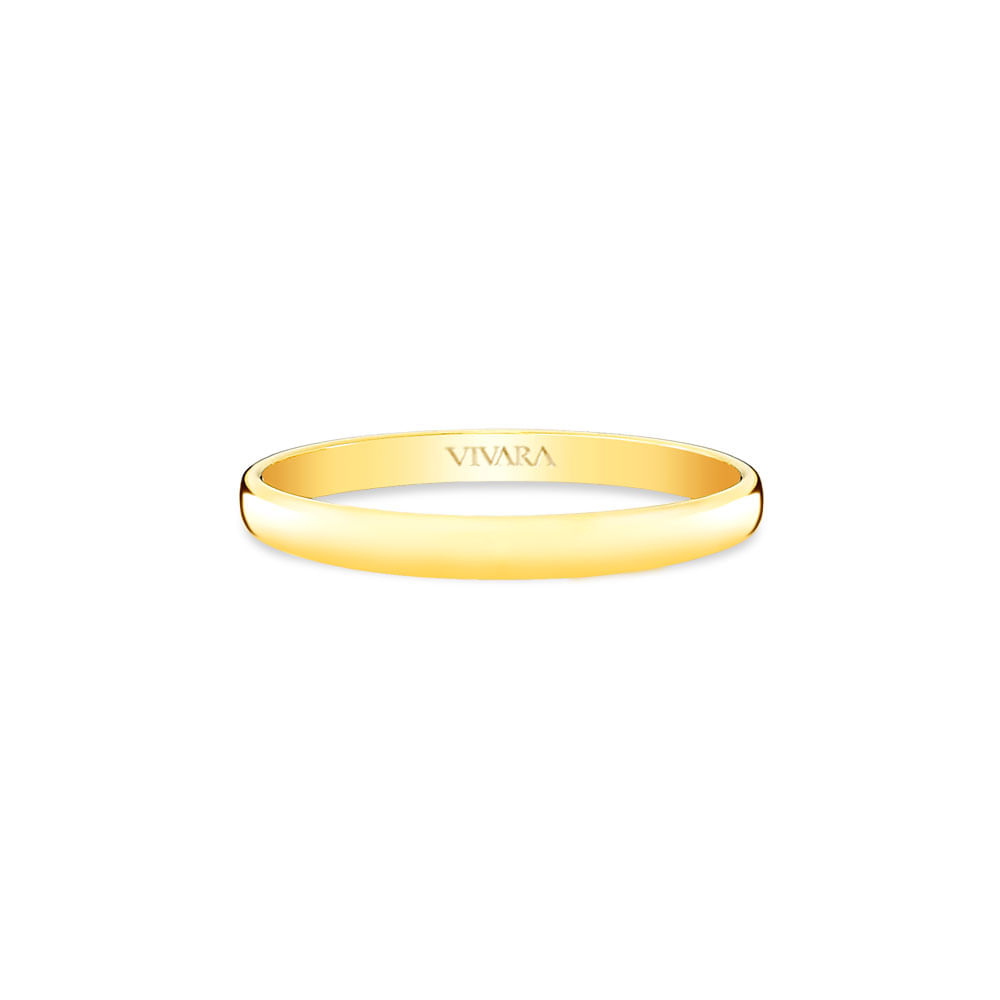 Aliança I Do em Ouro Amarelo 18k, 2mm