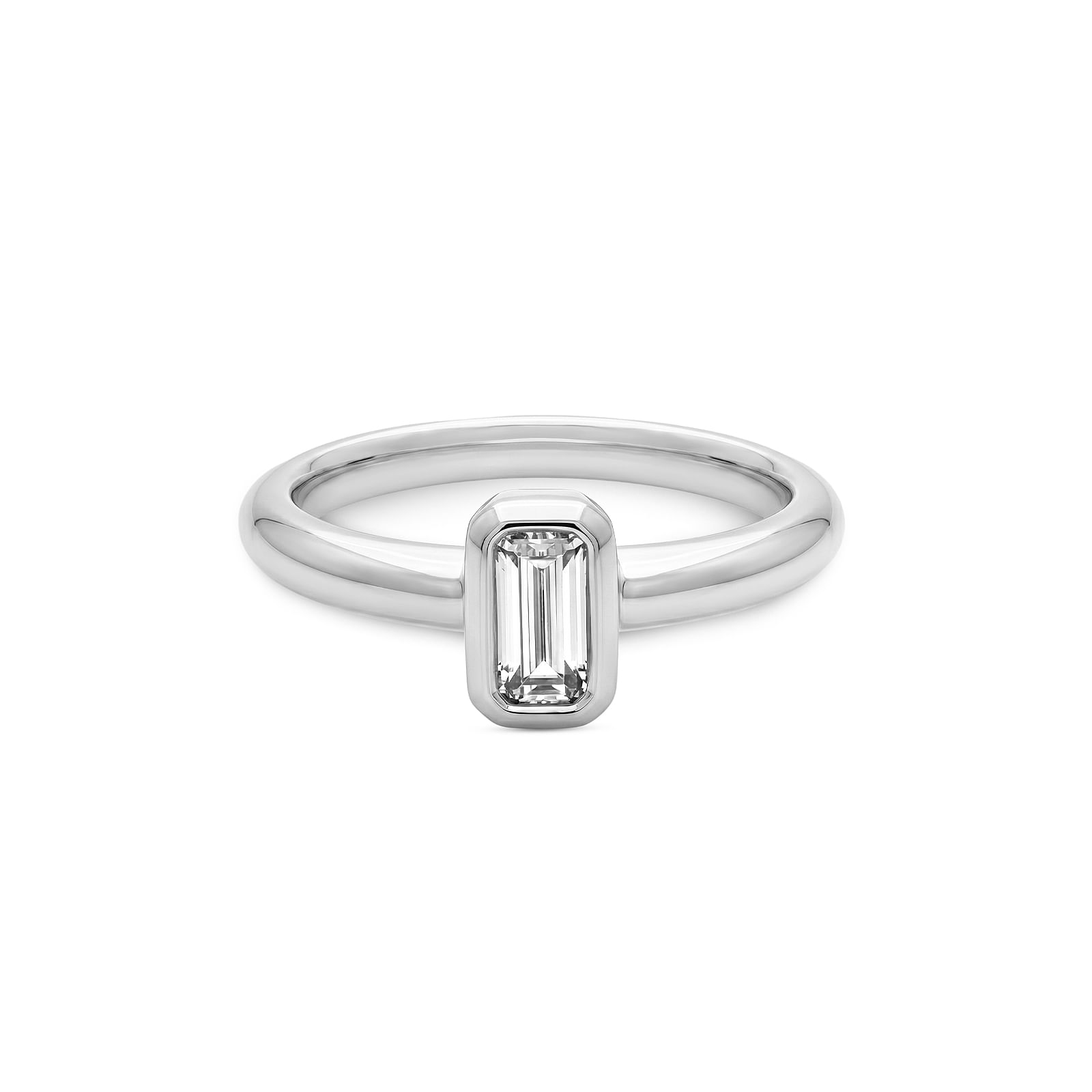 Anel Life Solitário em Prata 925 com Zircônia Incolor