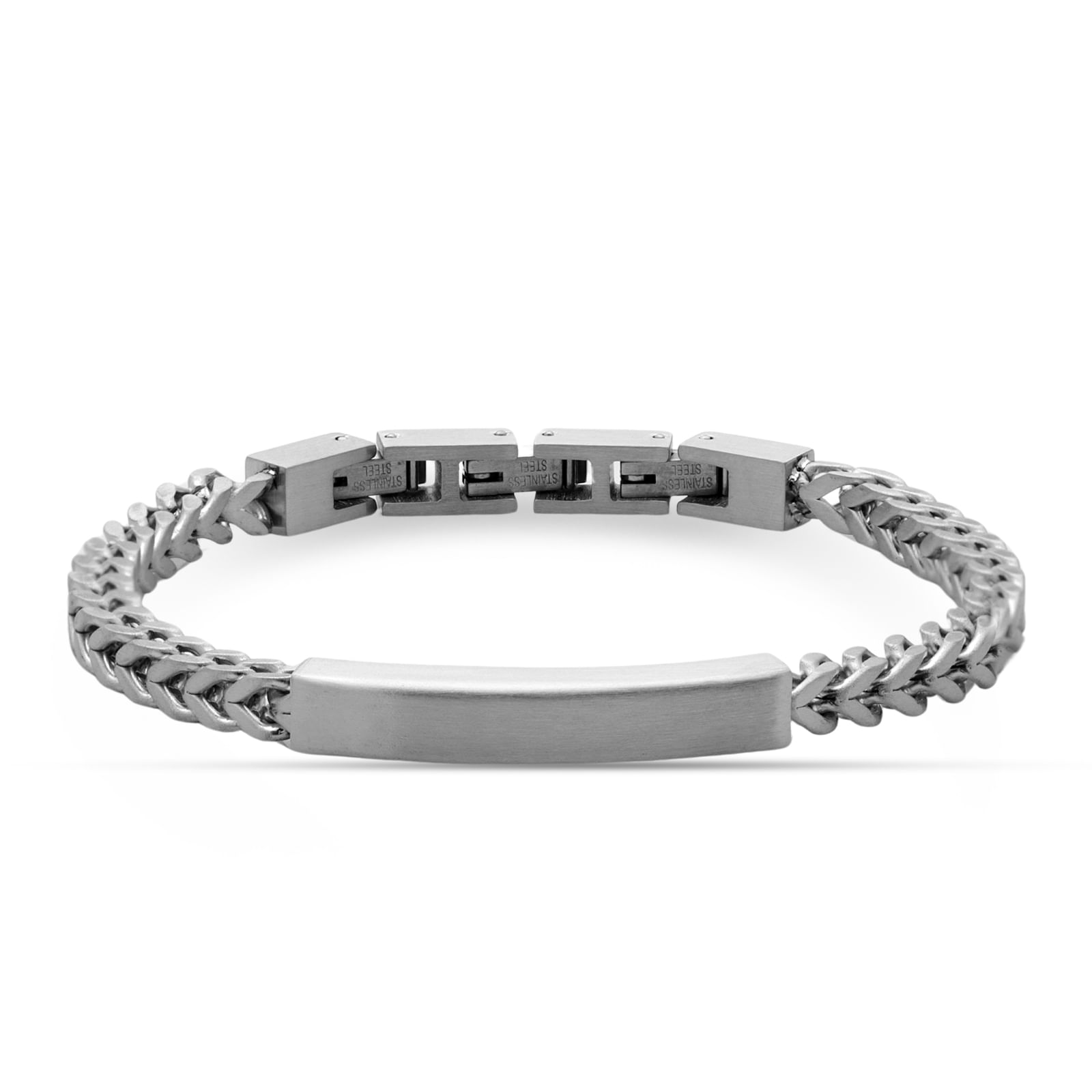 Pulseira Life Masculino em Aço Escovado