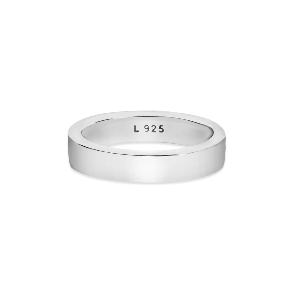 Aliança Life Slim em Prata 925, 4mm