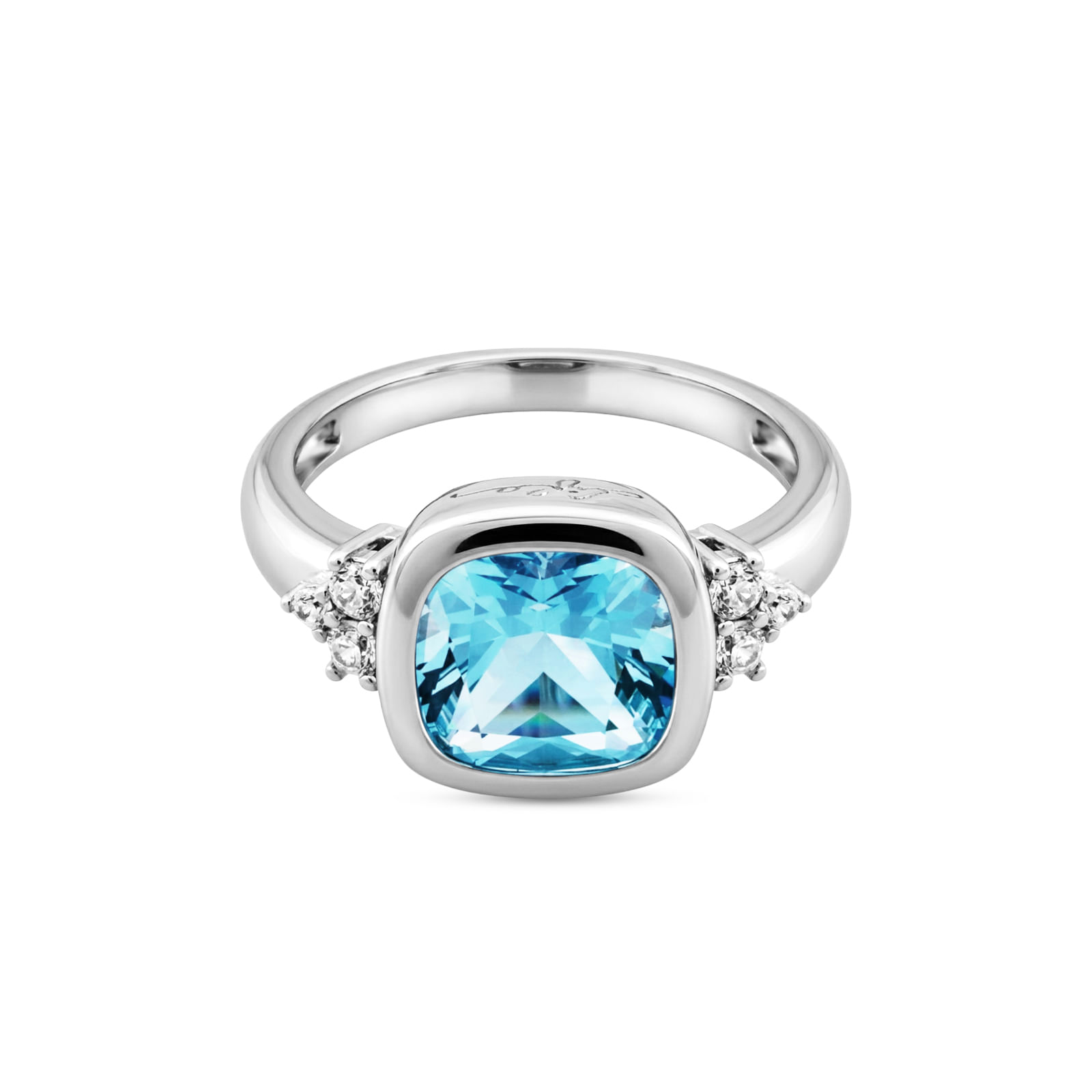 Anel Life Constelação em Prata 925 com Zircônia Azul e Incolor