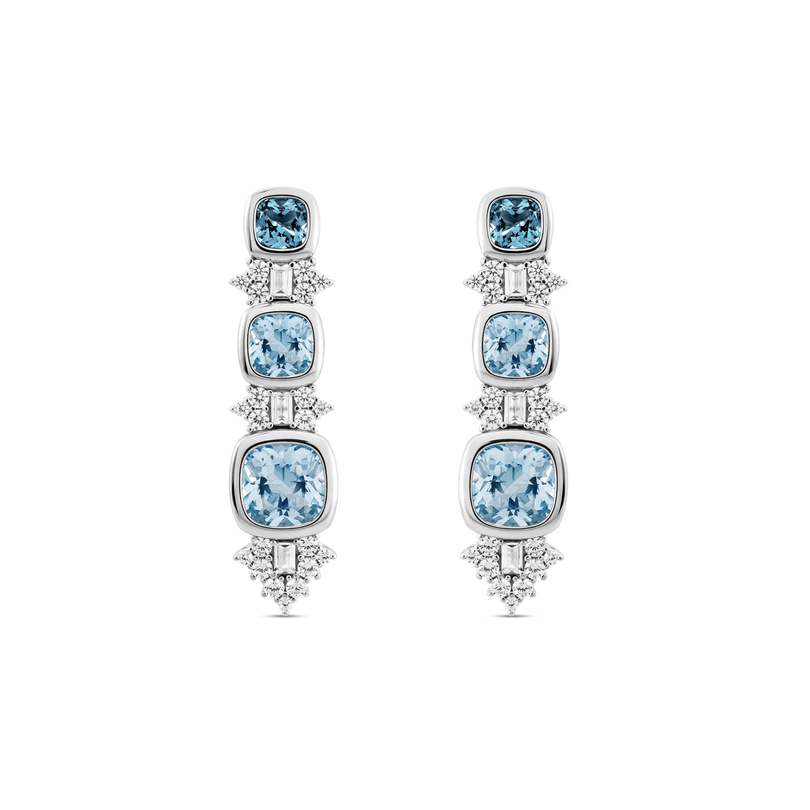 Brinco Life Constelação em Prata 925 com Zircônia Azul e Incolor
