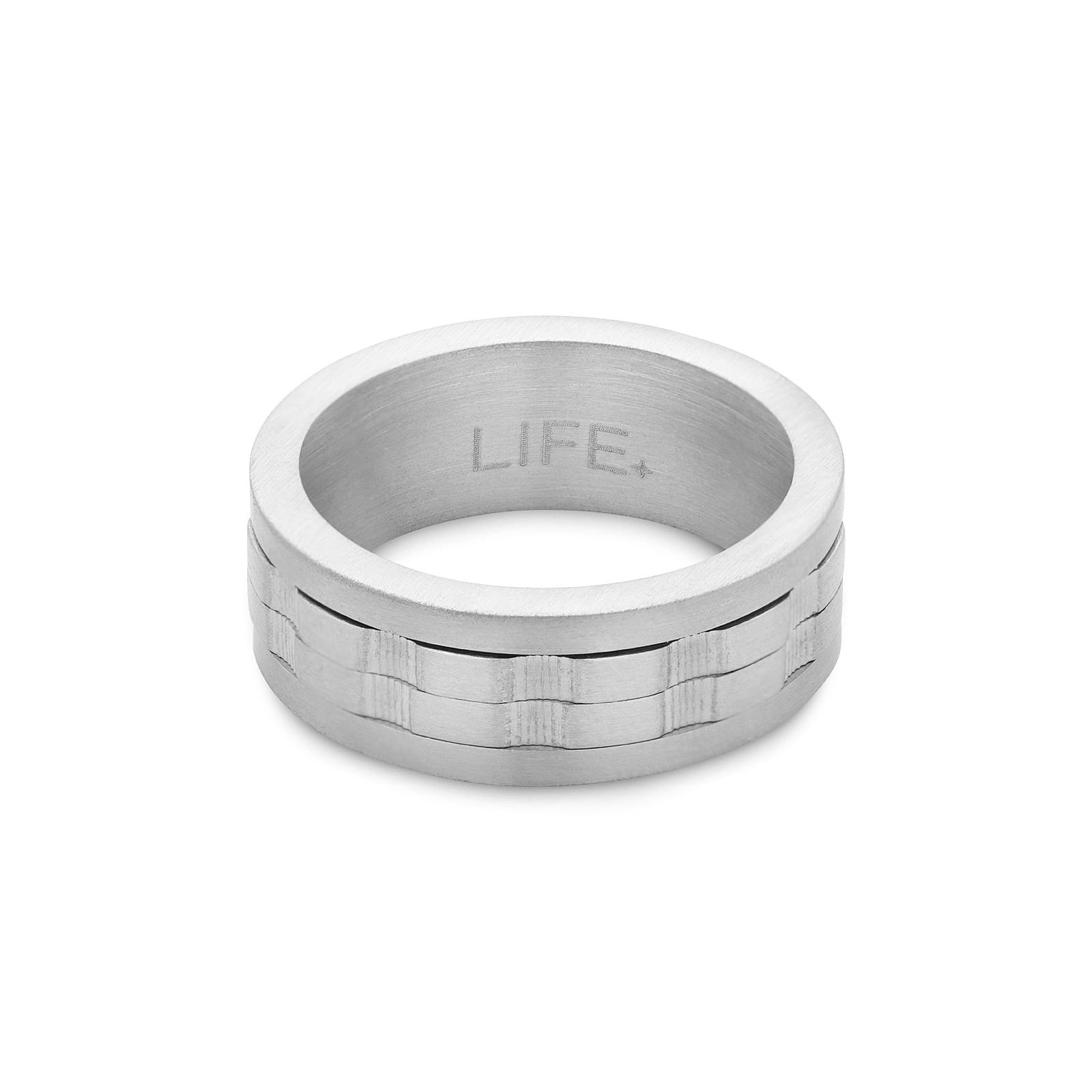 Anel Life Masculino em Aço