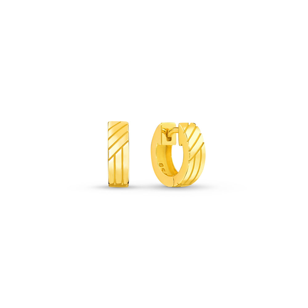 Argola Line em Ouro Amarelo 18k, 12mm