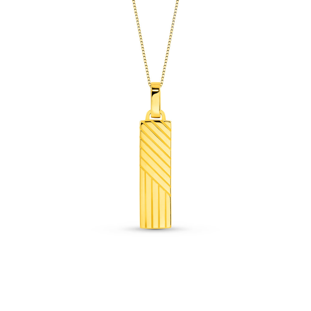 Pingente Line em Ouro Amarelo 18k, 28.5mm