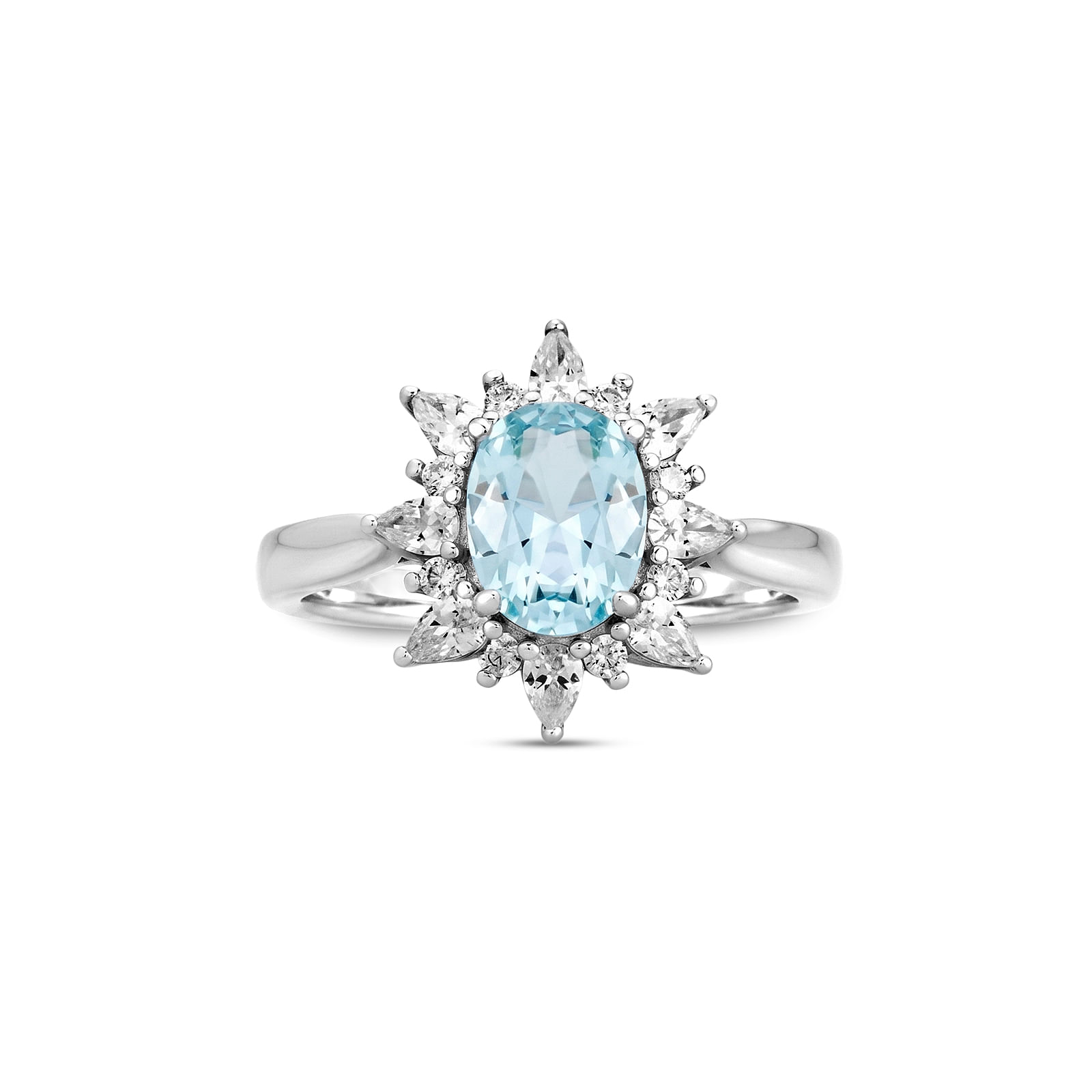Anel Life Nuance em Prata 925 com Zircônia Azul e Incolor