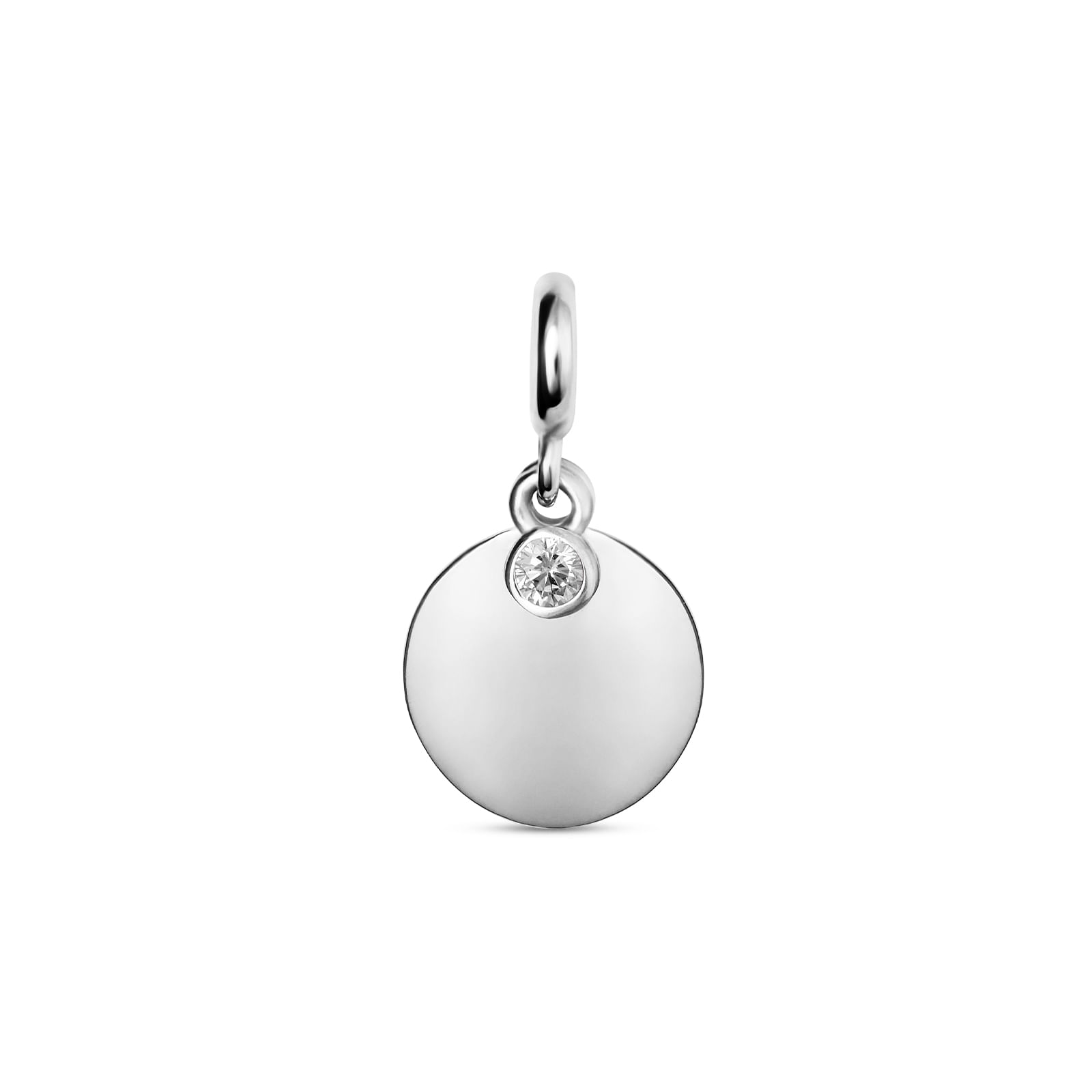 Pingente Life Personalizável em Prata 925 com Zircônia Incolor