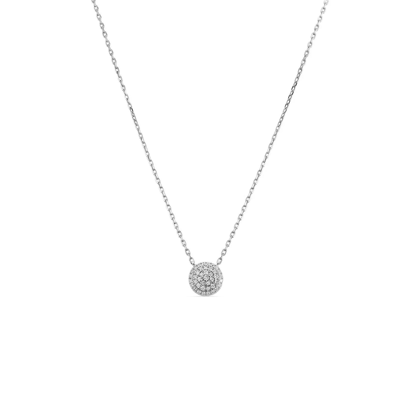 Colar Life Pavê em Prata 925 com Zircônia Incolor