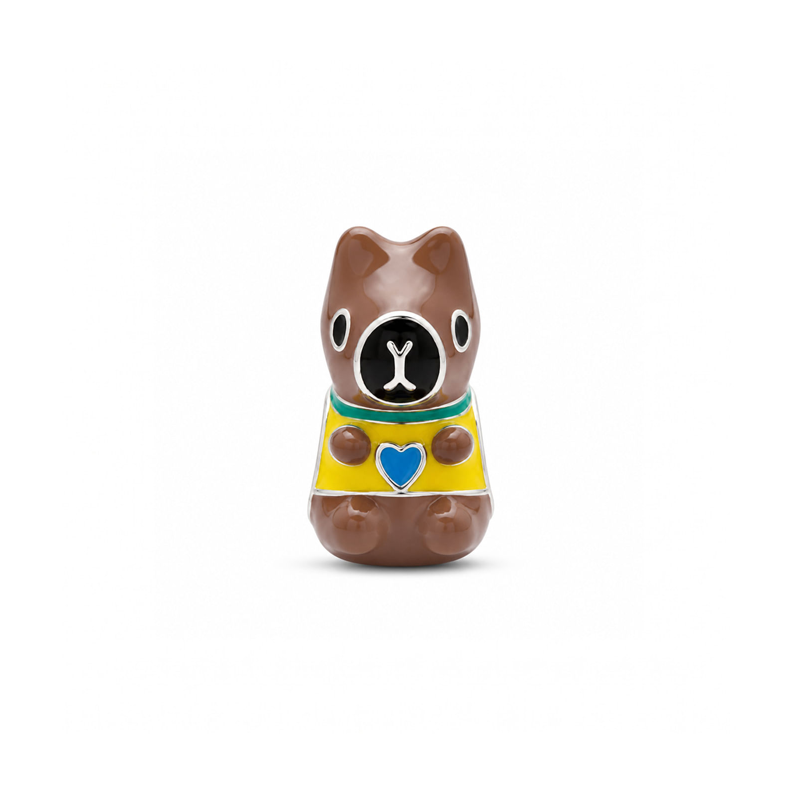 Berloque Life Capivara Brasil em Prata 925