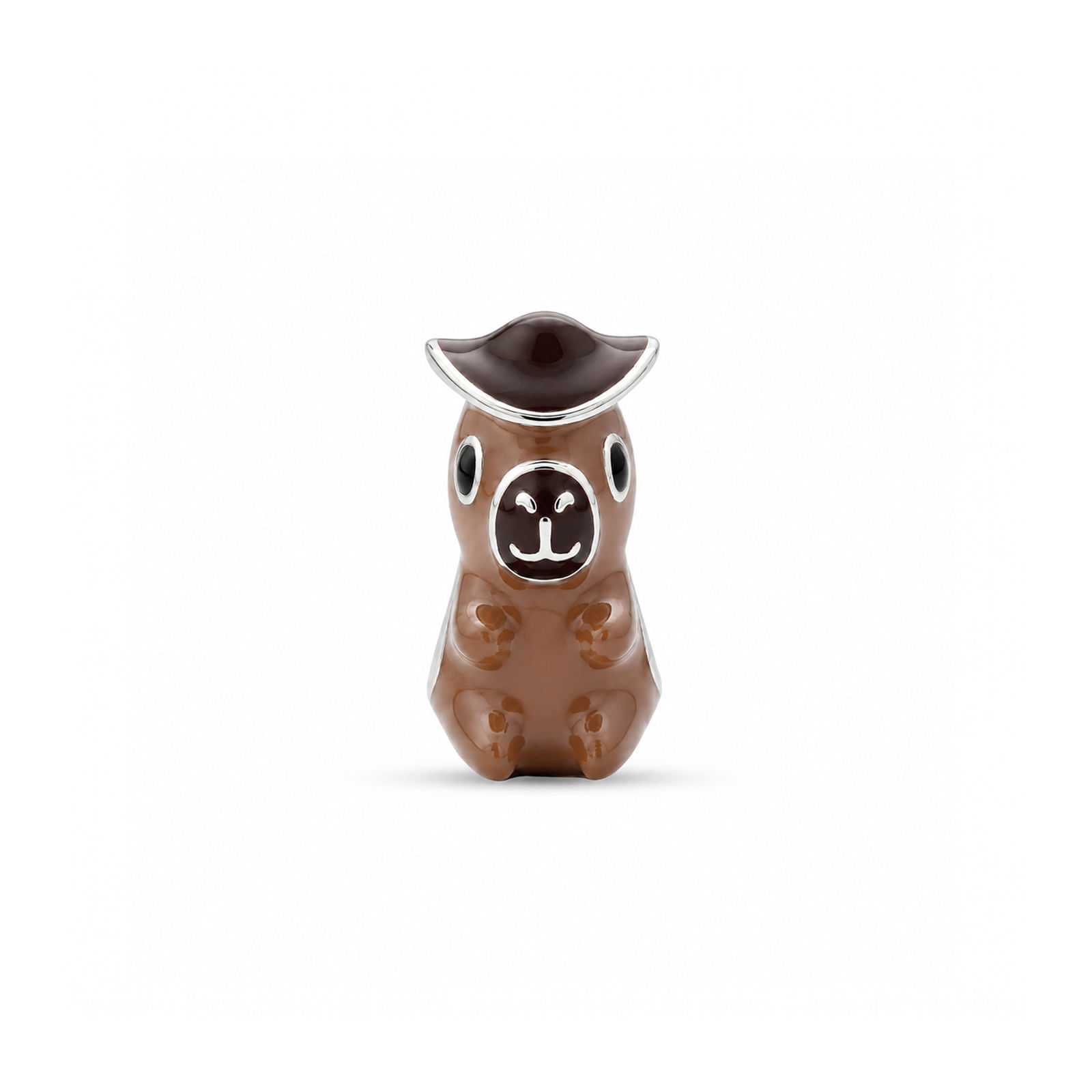 Berloque Life Capivara de Chapeu em Prata 925