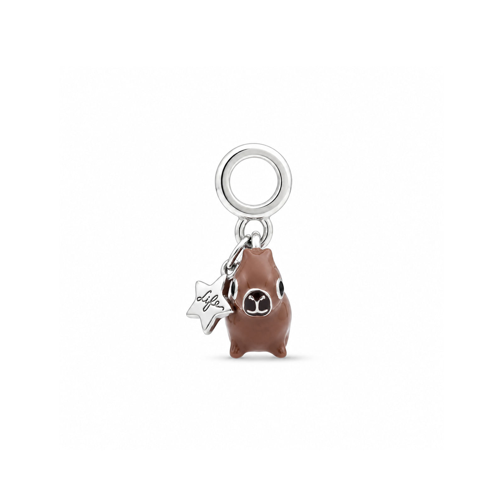 Berloque Life Capivara Filhote em Prata 925