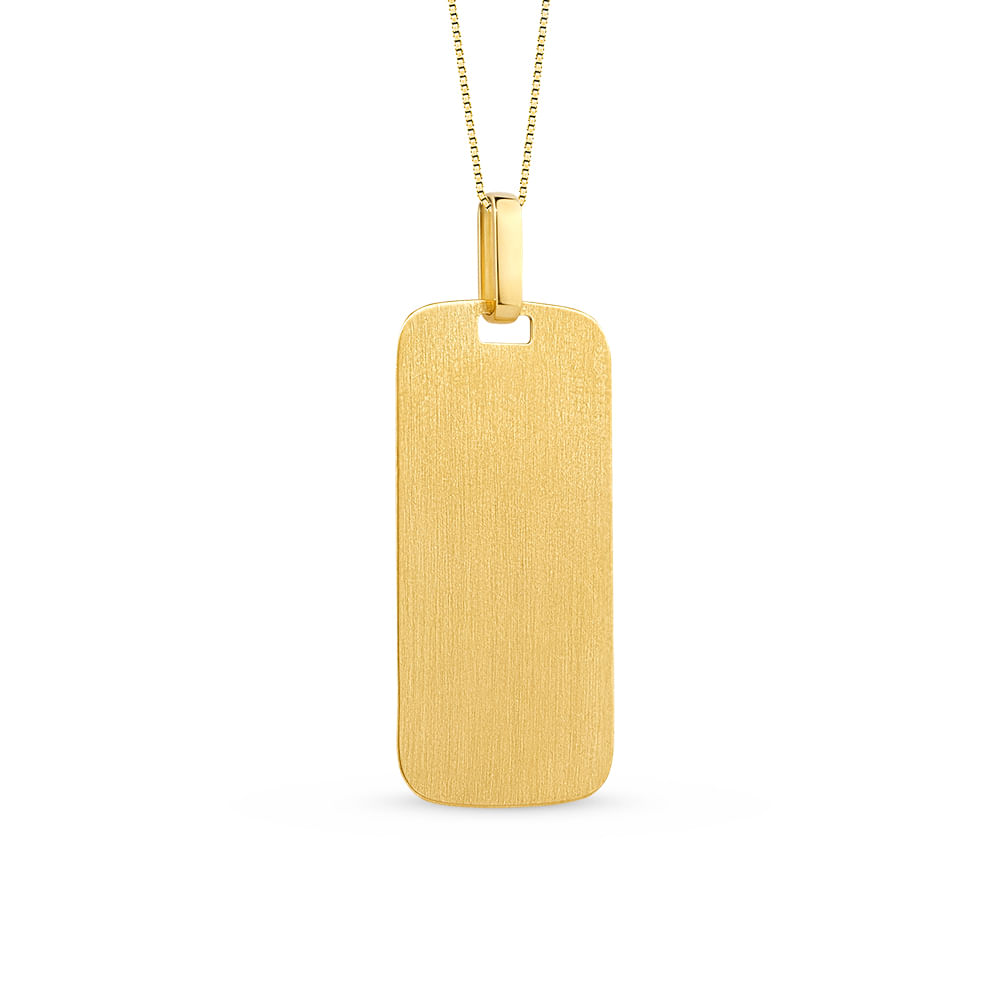 Pingente Personalizável em Ouro Amarelo 18k, 38mm