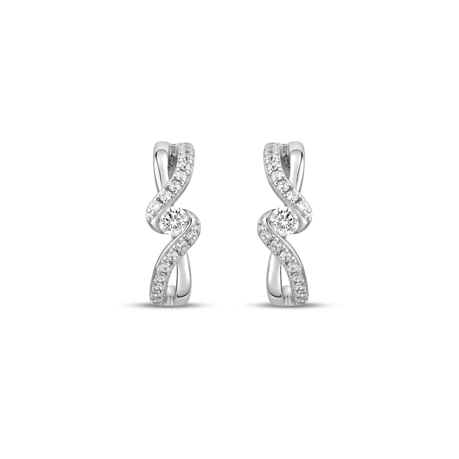 Brinco Life Shine em Prata 925 com Zircônia Incolor