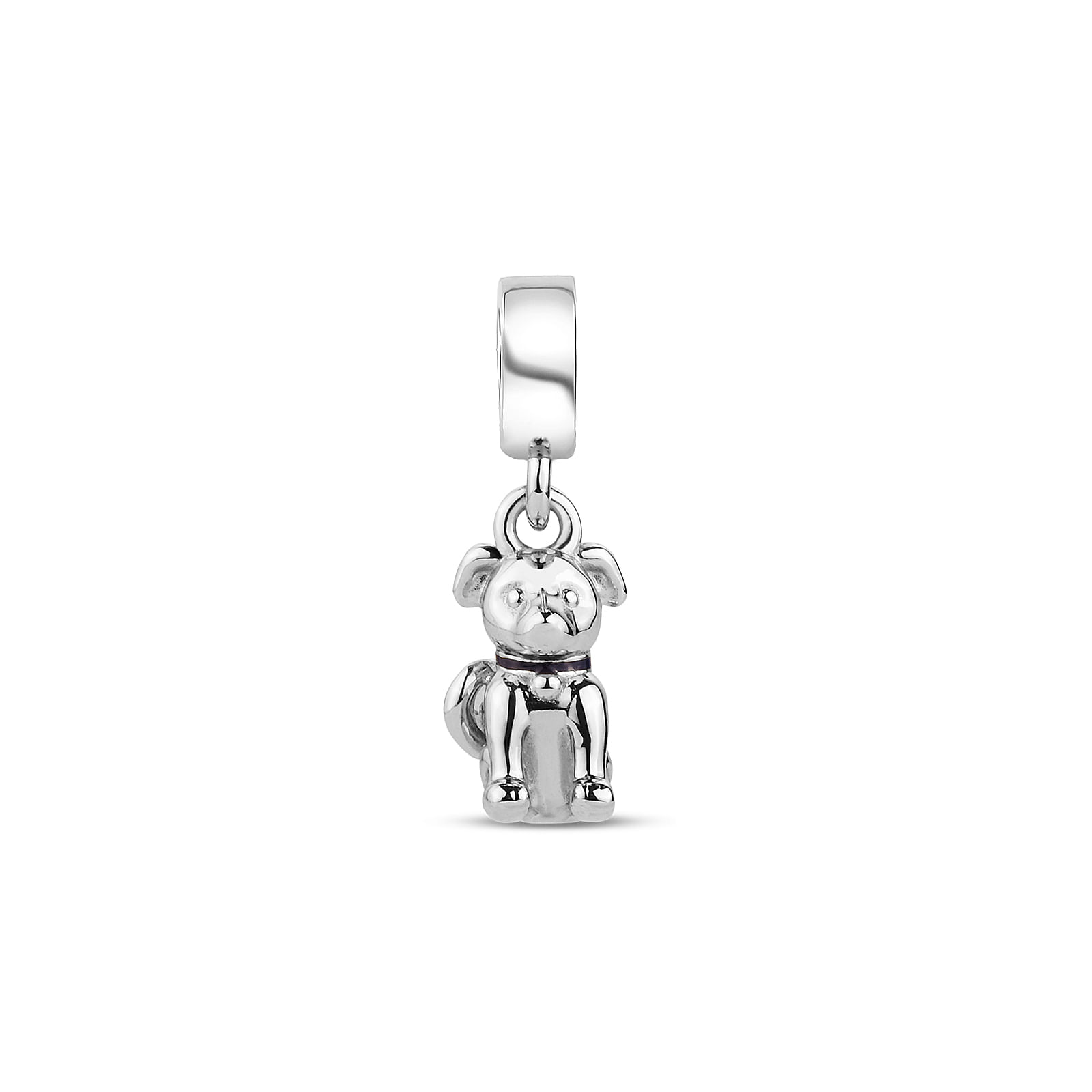 Pingente Life Animal Dog em Prata 925 com Esmalte