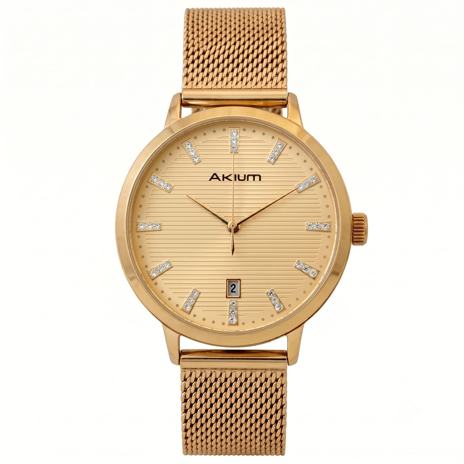 Relógio Akium Feminino em Aço Dourado