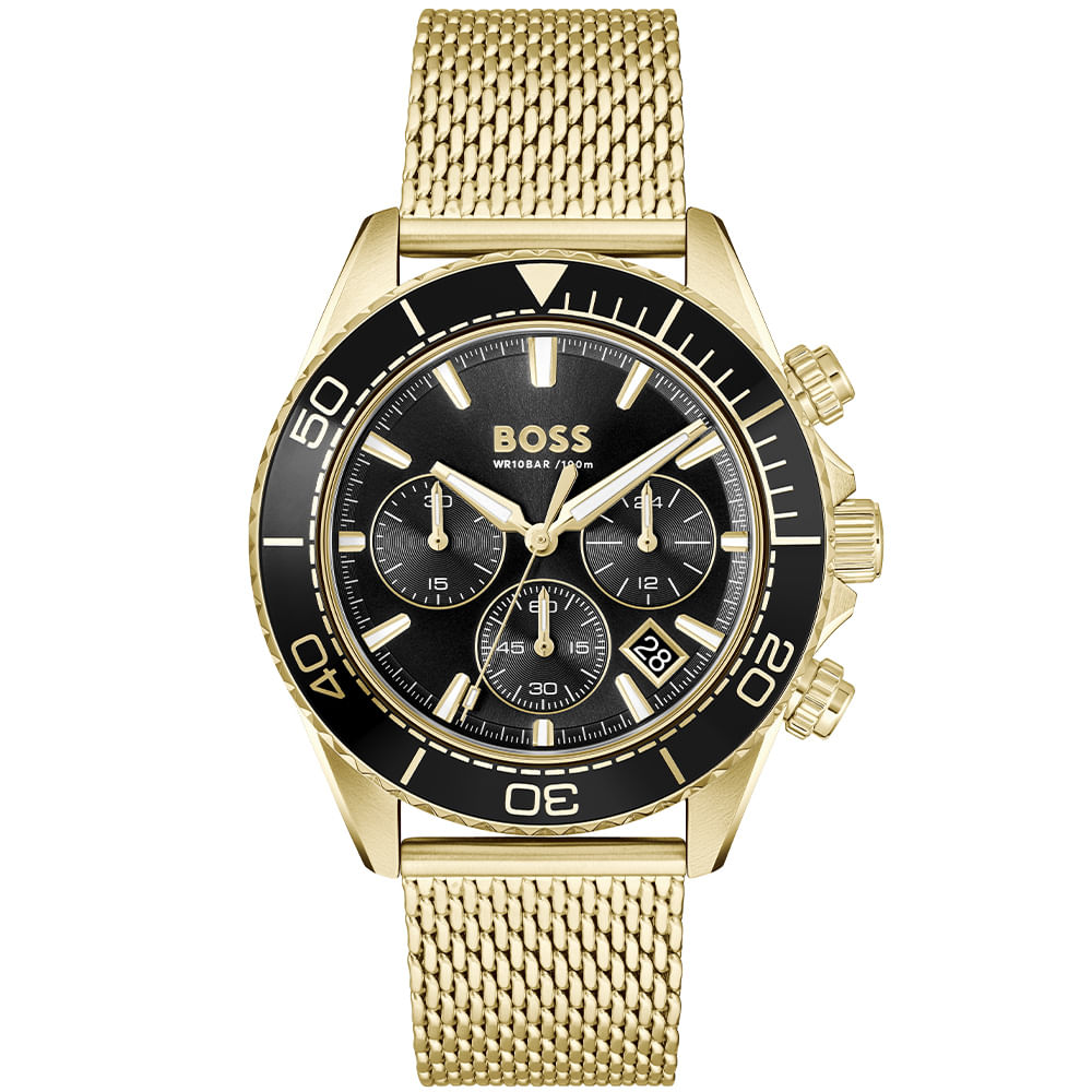 Relógio Boss Sealiner Masculino em Aço Dourado 1514320