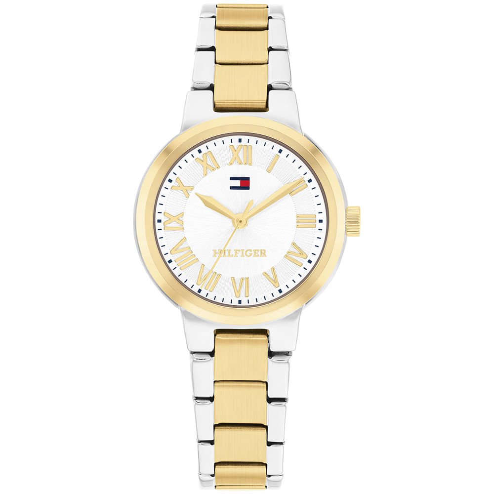 Relógio Tommy Hilfiger Becca Feminino em Aço Prateado e Dourado 1782903