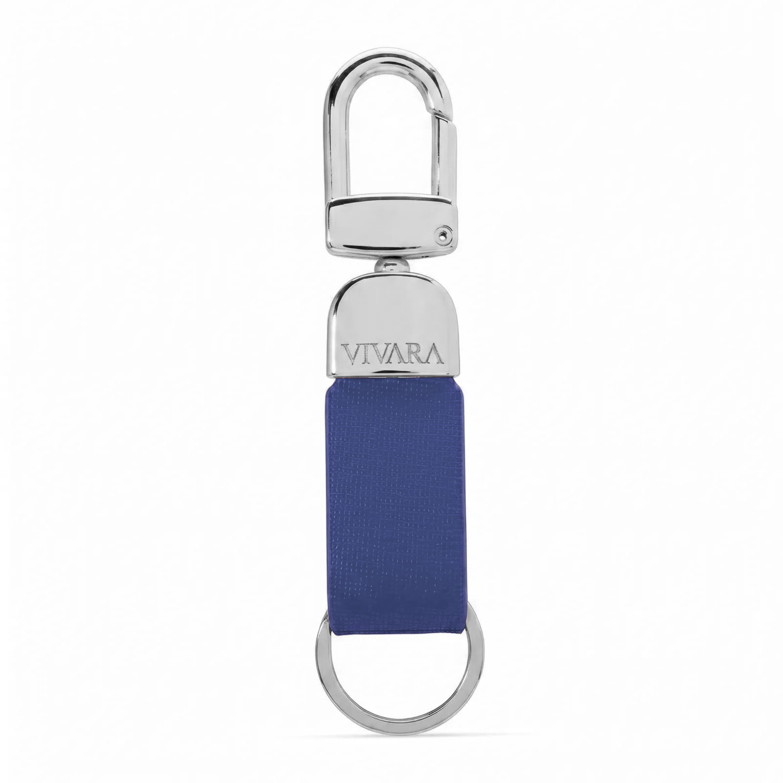 Chaveiro Vivara em Couro Azul Marinho
