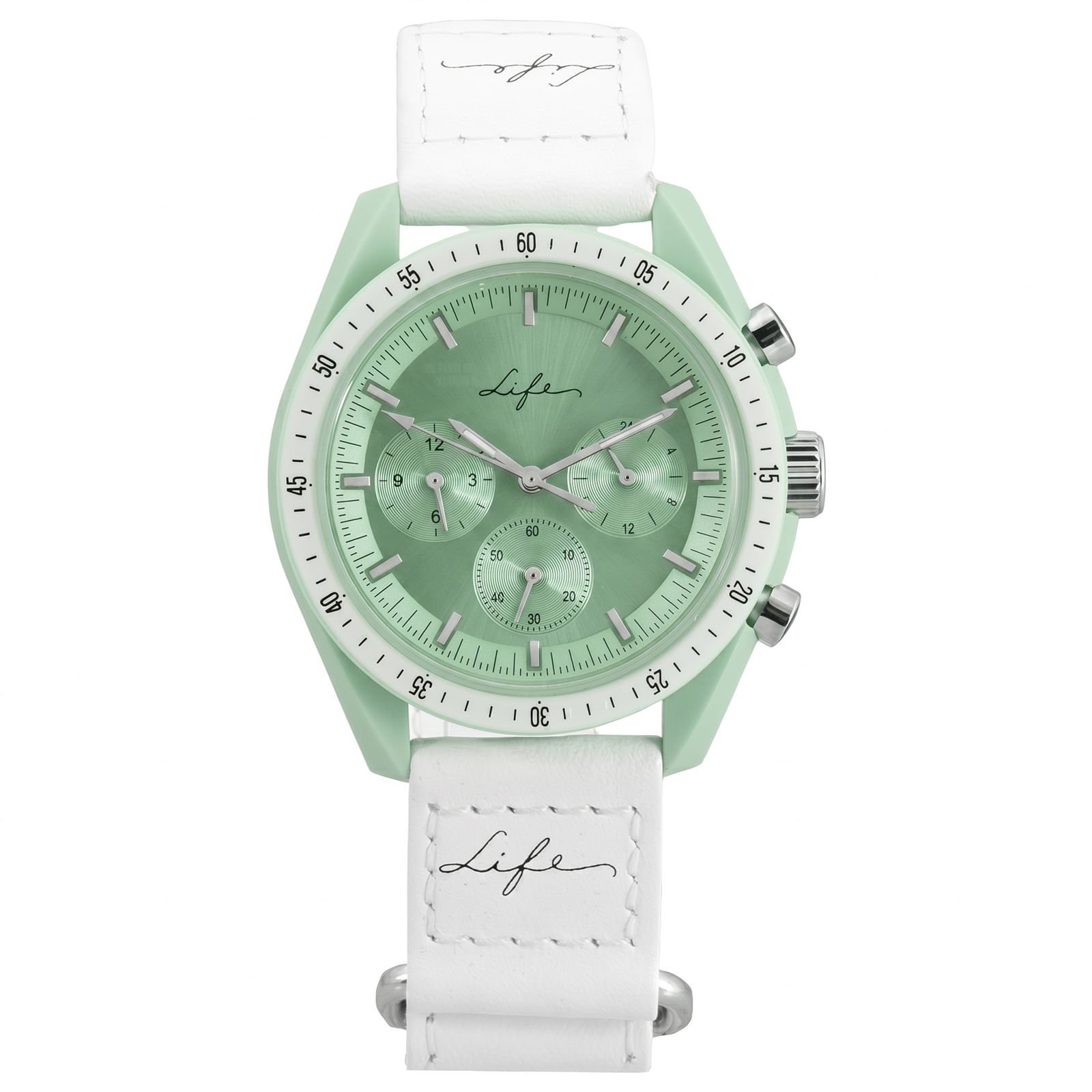 Relógio Life Feminino em Couro Branco