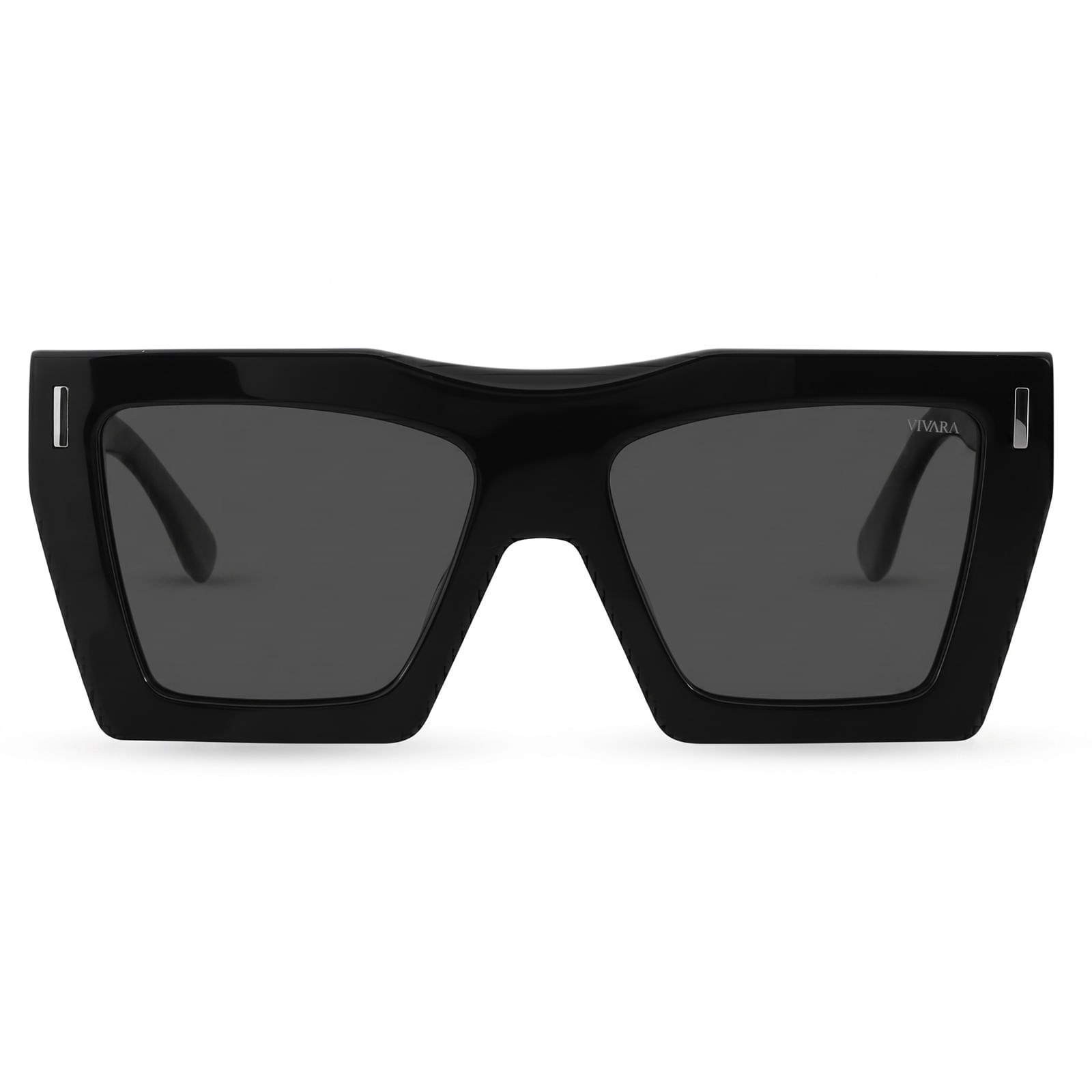 Óculos de Sol Vivara Quadrado Polarizado Preto