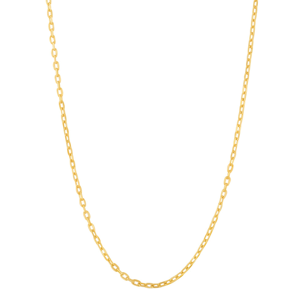 Corrente Cadeado em Ouro Amarelo 18k, 50cm