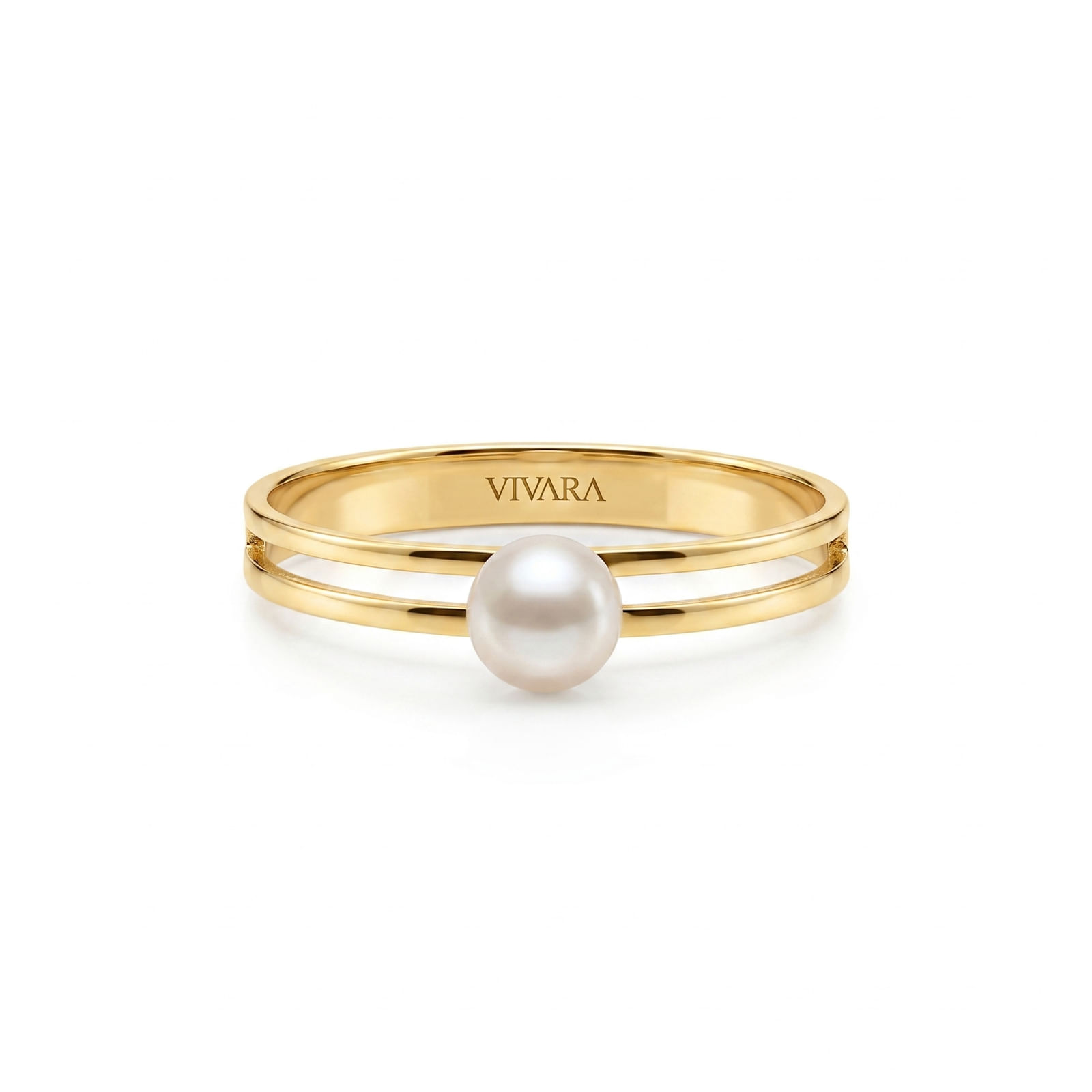 Anel Gold em Ouro Amarelo 18k com Pérola, 4-4.5mm