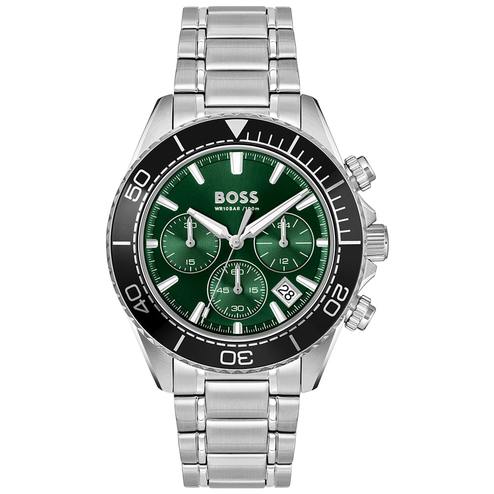 Relógio Boss Sealiner Masculino em Aço Prateado 1514321