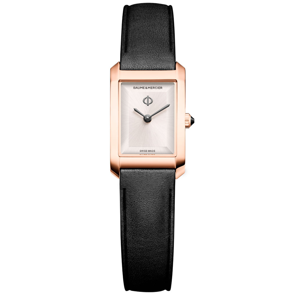 Relógio Baume & Mercier Hampton Feminino em Couro Preto M0A10861