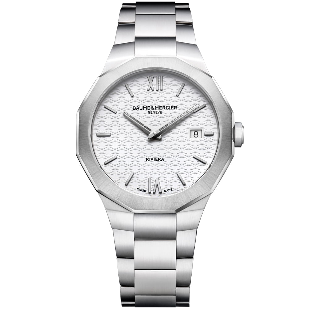 Relógio Baume & Mercier Riviera Masculino em Aço Prateado M0A10845