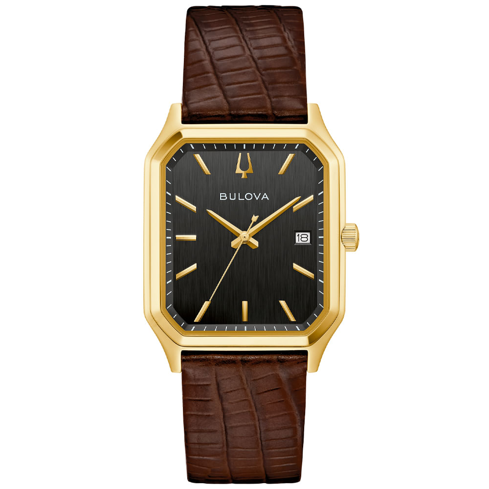 Relógio Bulova Tony Bennett Masculino em Couro Marrom 97B235N