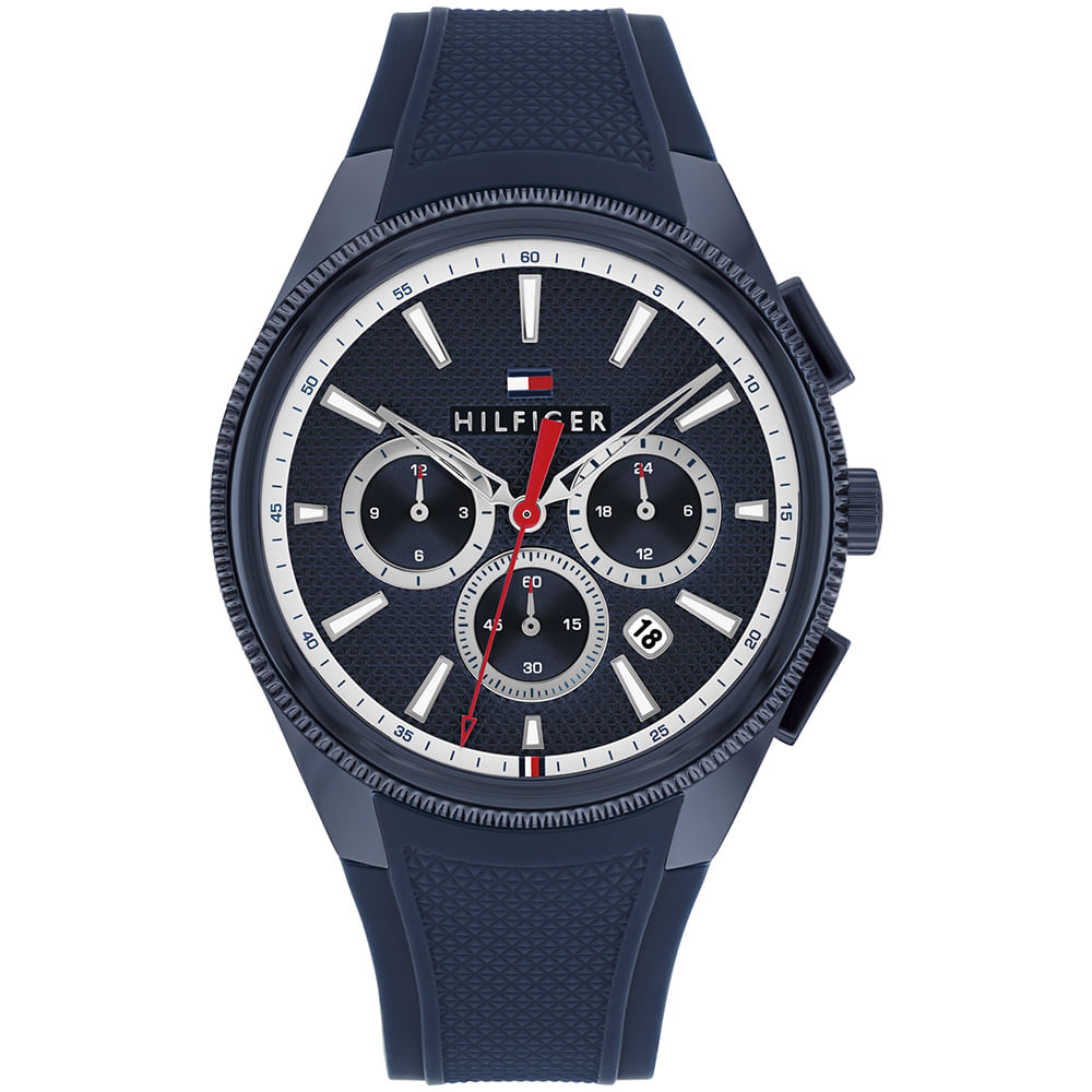 Relógio Tommy Hilfiger Sam Masculino em Borracha Azul 1792252