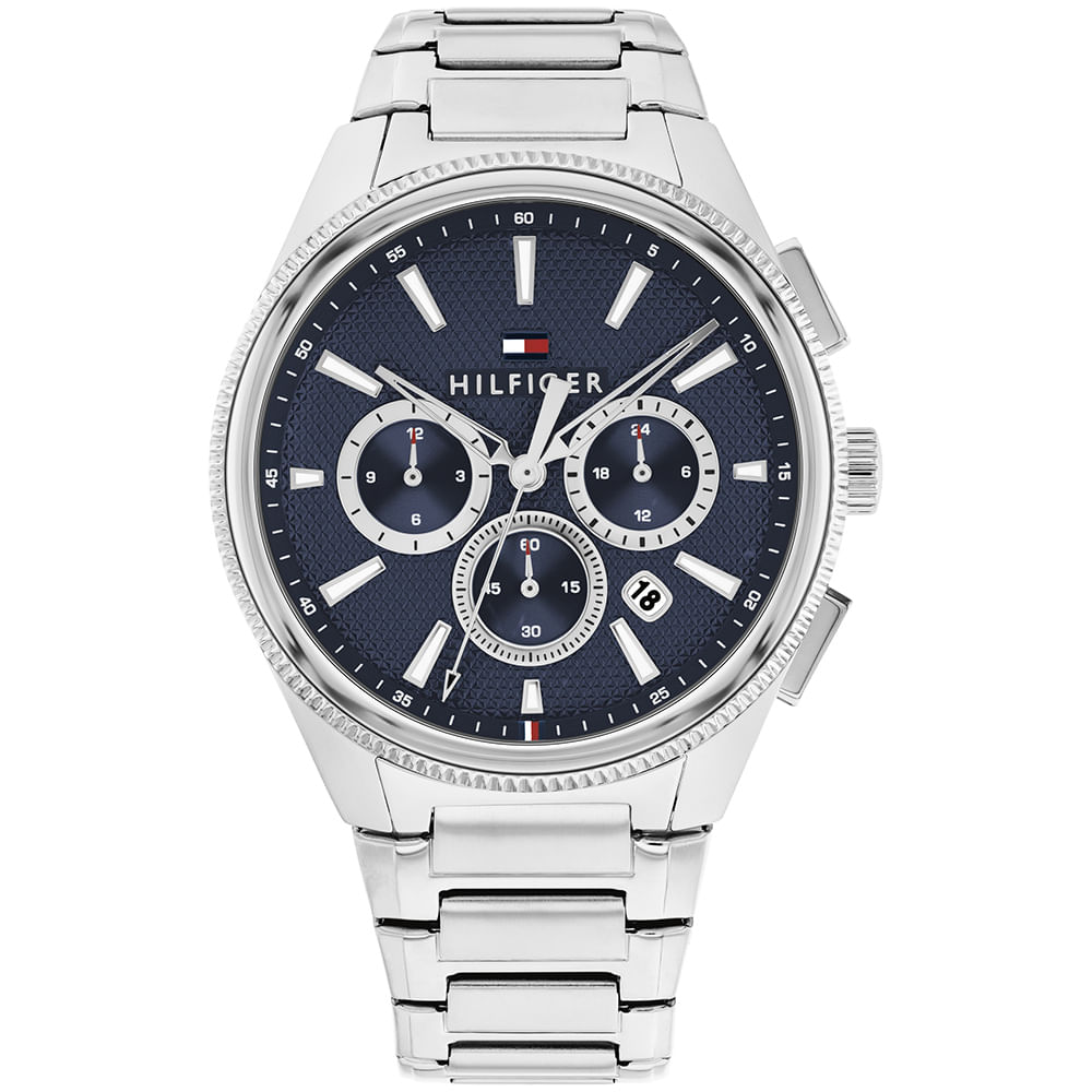 Relógio Tommy Hilfiger Sam Masculino em Aço Prateado 1792253