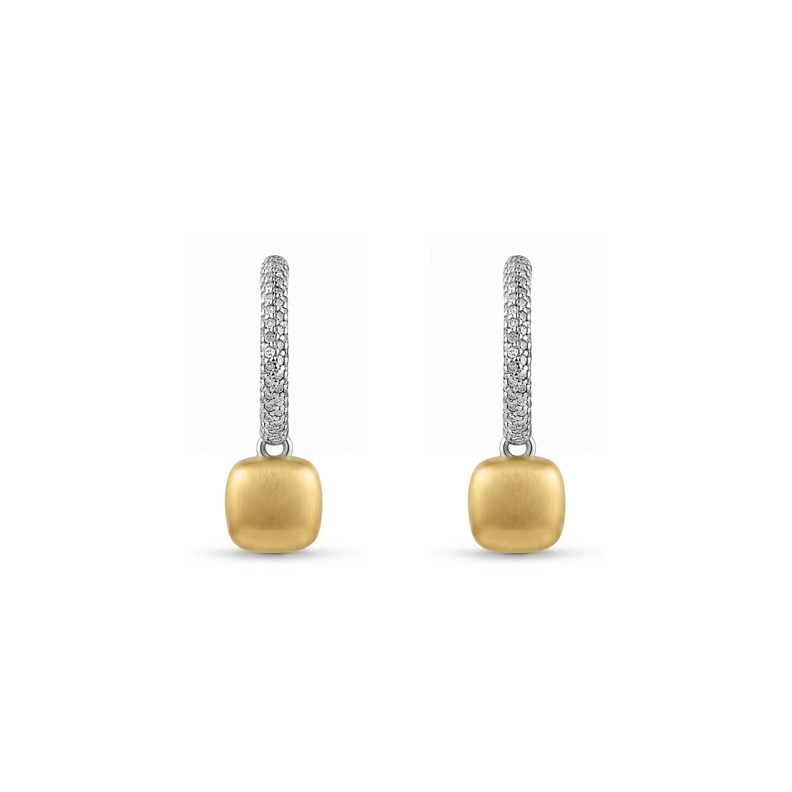Argola Capri em Prata 925 e Ouro Amarelo 18k com Diamantes 0,60 ct, 28,3mm