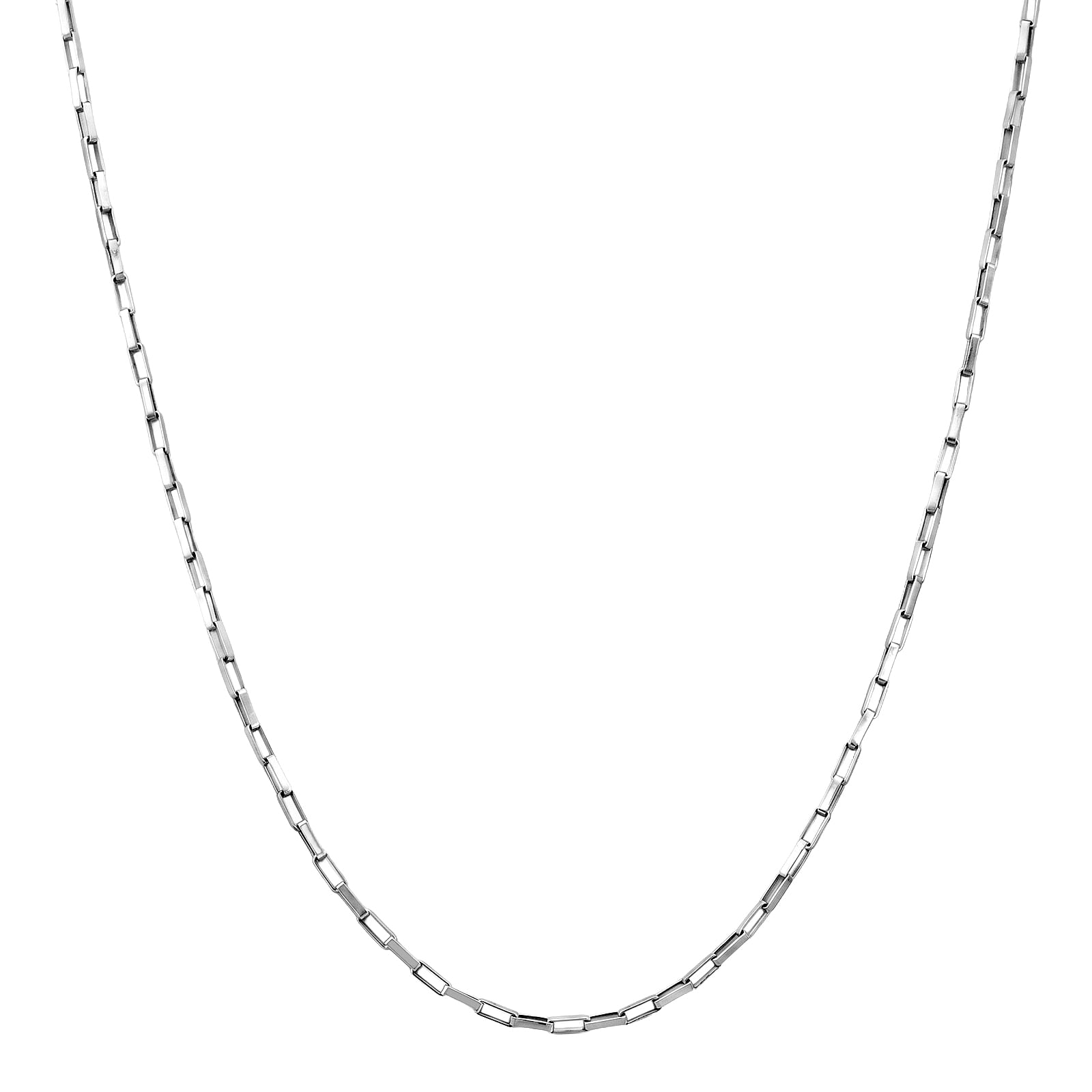 Corrente Life Veneziana Alongada em Prata 925, 45cm