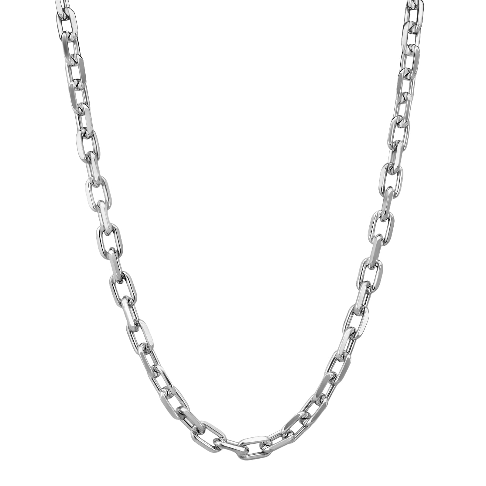 Corrente Life Cadeado em Prata 925, 45cm