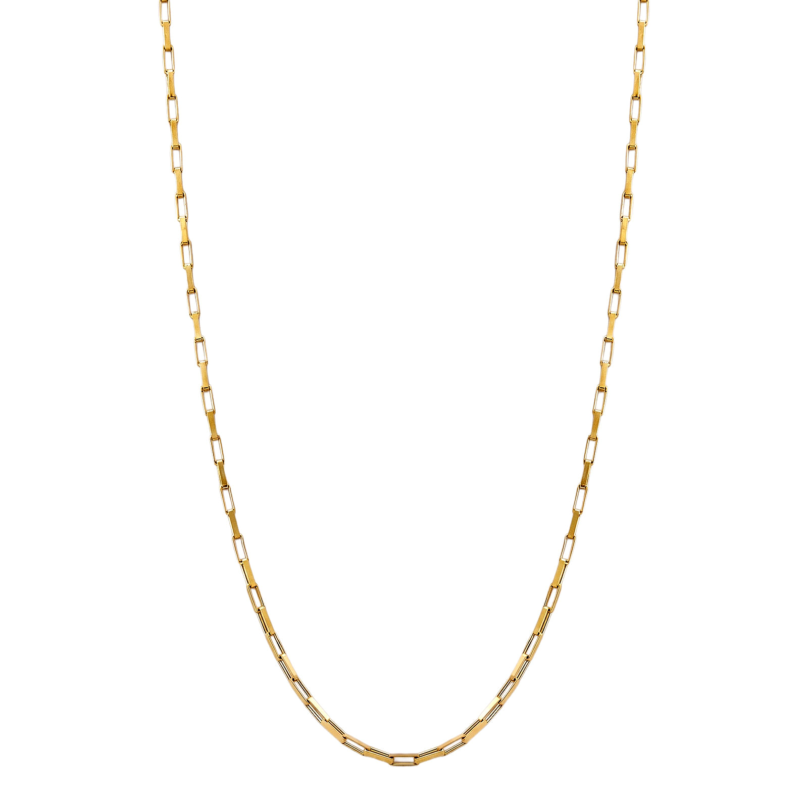 Corrente Veneziana Alongada em Ouro Amarelo 18K, 50 cm