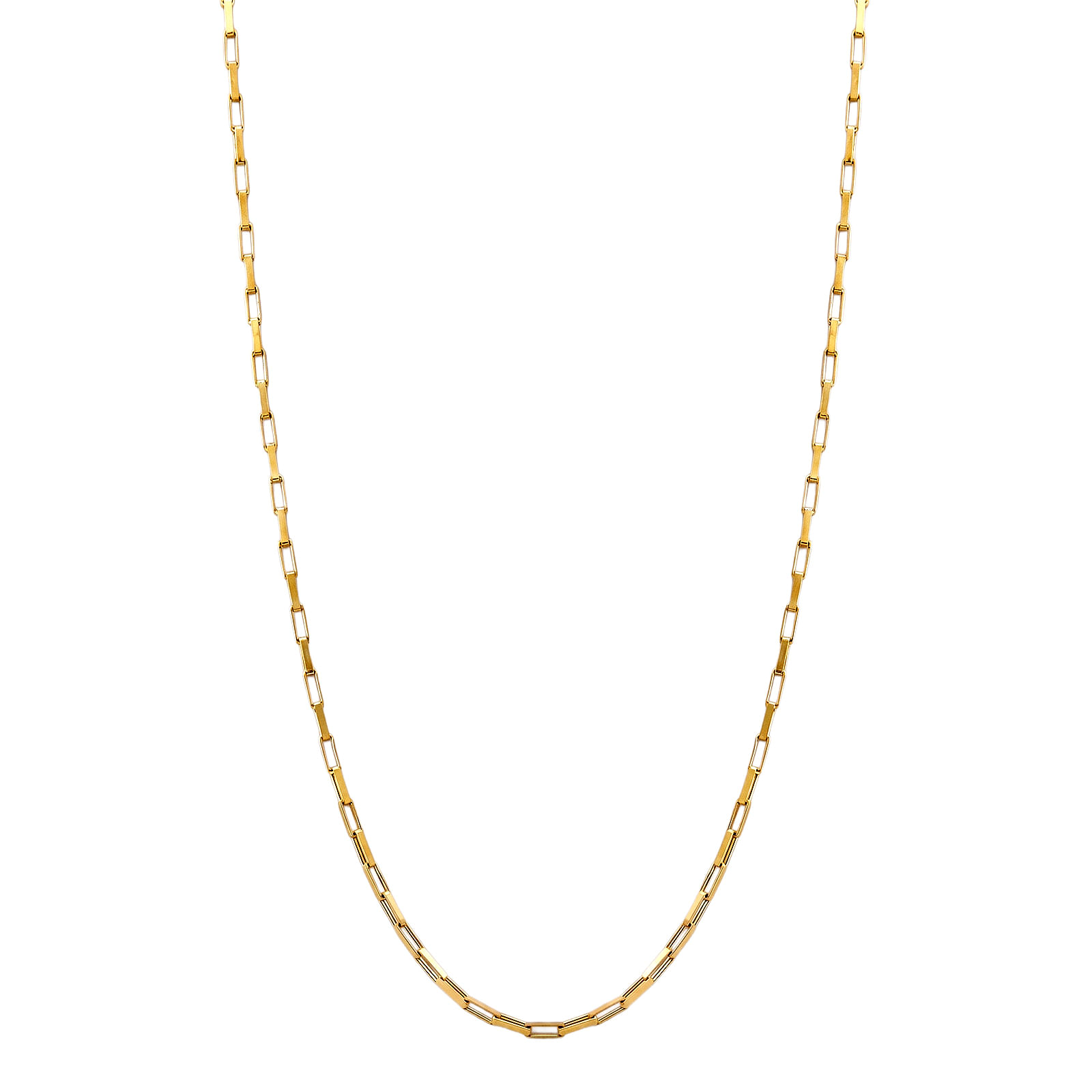 Corrente Veneziana Alongada em Ouro Amarelo 18K, 45 cm