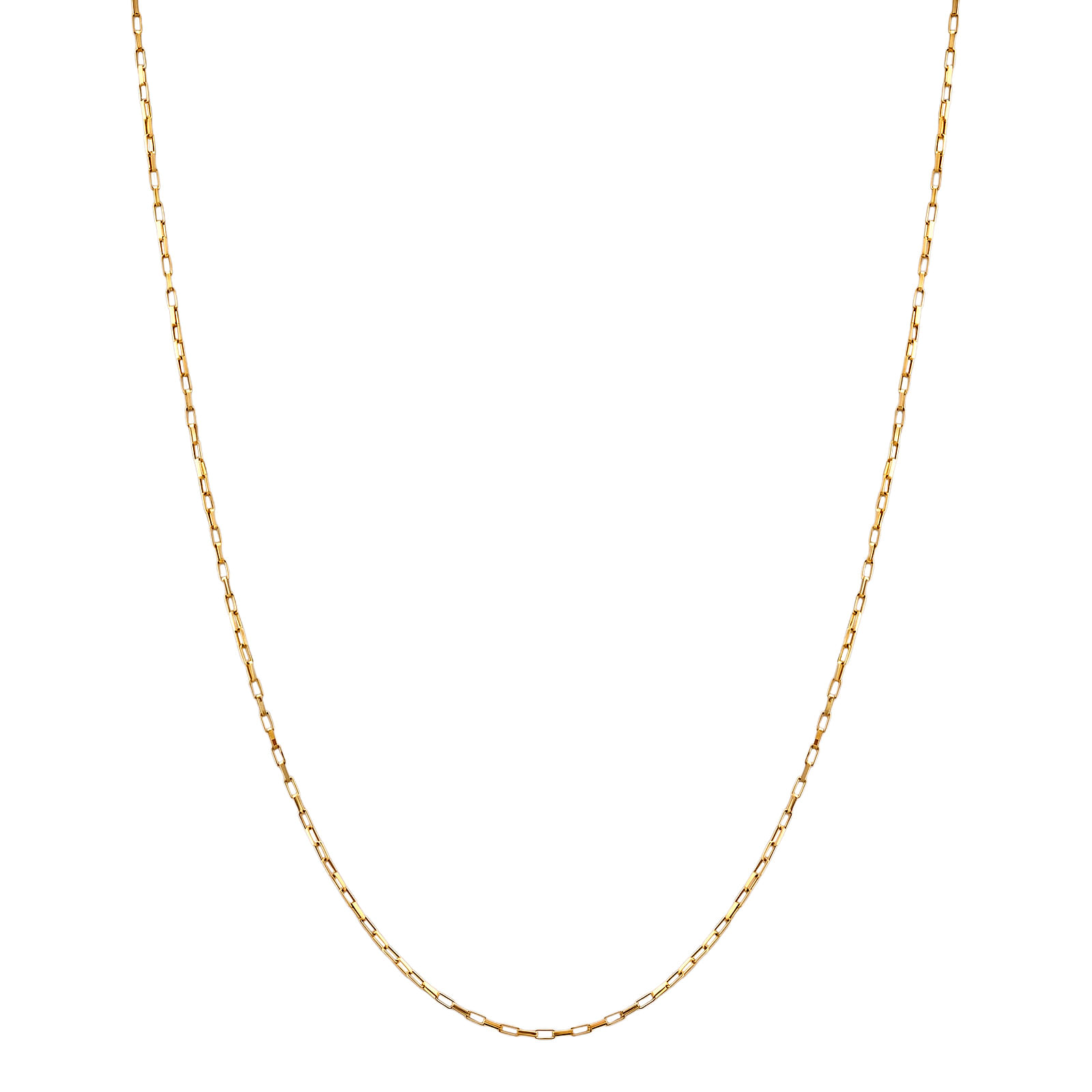 Corrente Veneziana Alongada em Ouro Amarelo 18K, 60 cm