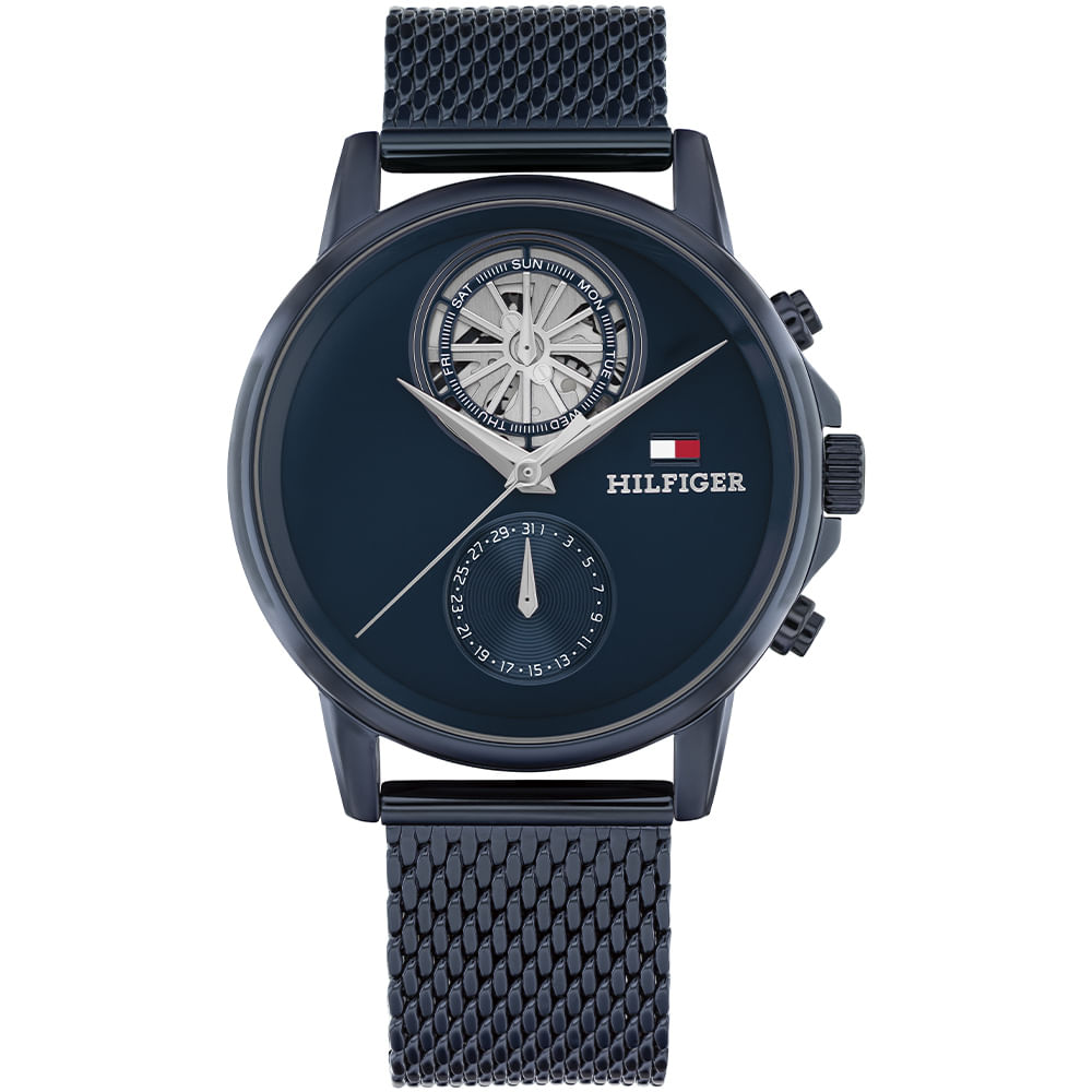 Relógio Tommy Hilfiger Stewart Masculino em Aço Azul 1710750