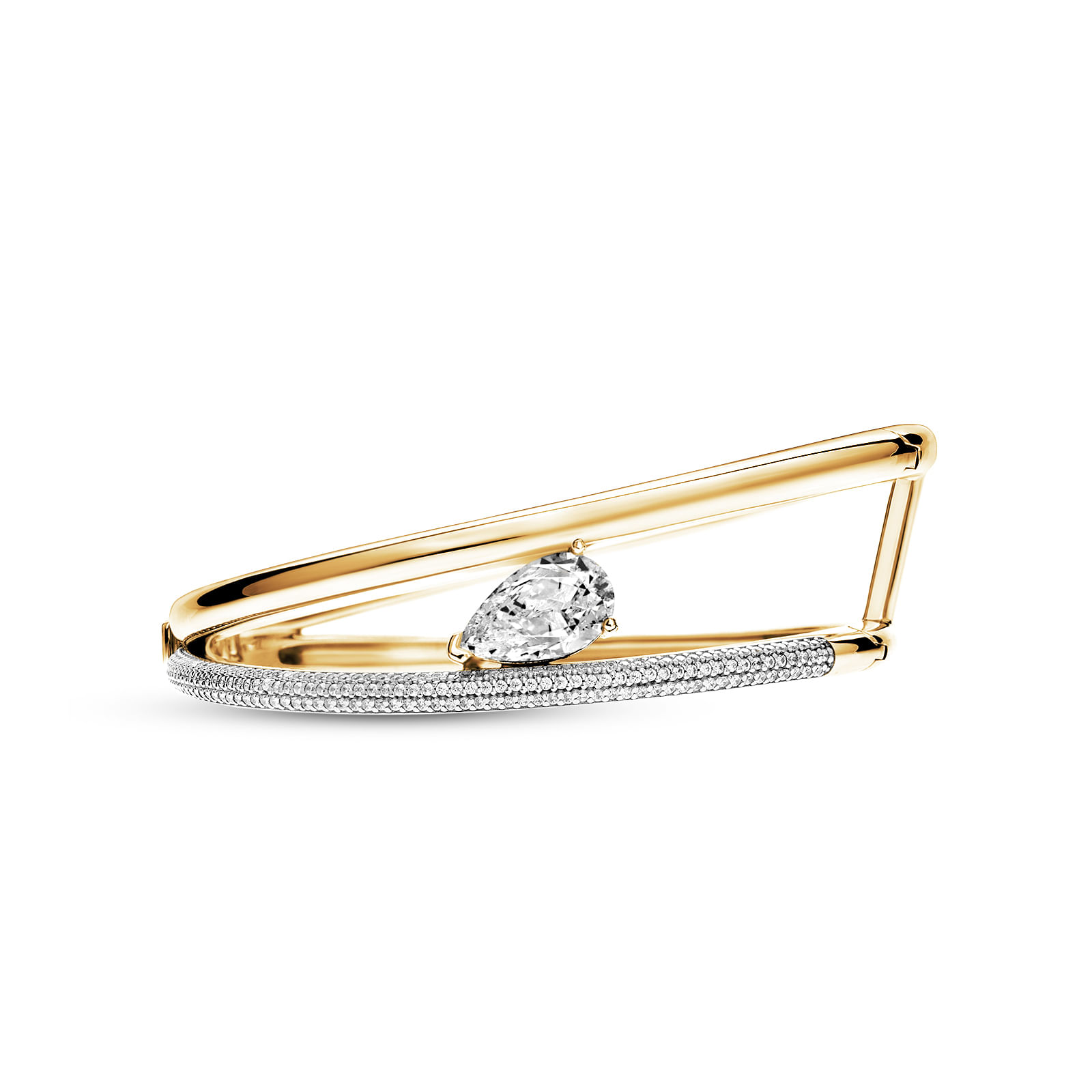 Bracelete Life Galaxy em Prata 925 com Banho de Ouro Amarelo 18k e Zircônias Incolores