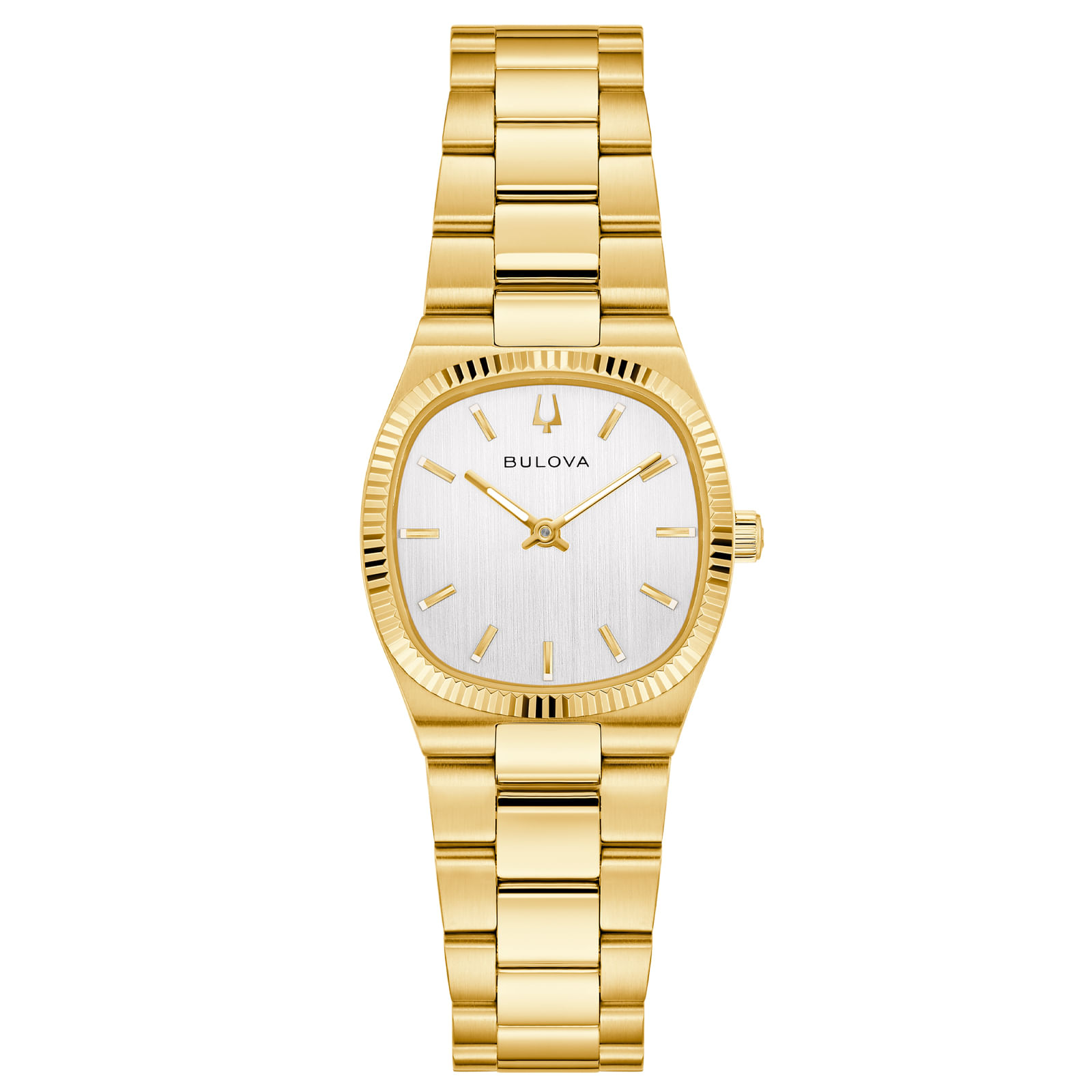 Relógio Bulova Super Seville Feminino em Aço Dourado 97L189