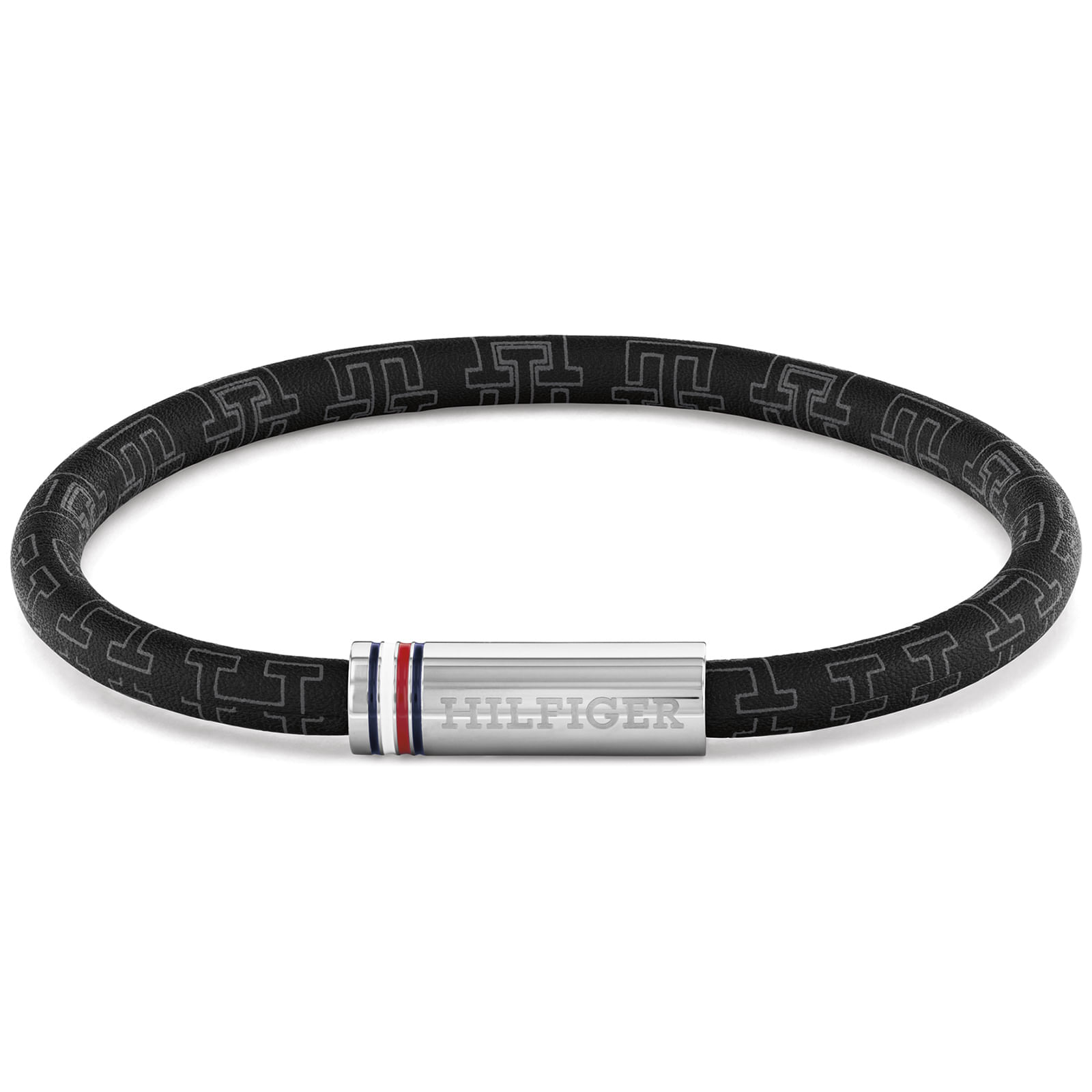 Pulseira Tommy Hilfiger Printed Cord em Nylon Preto 2790704