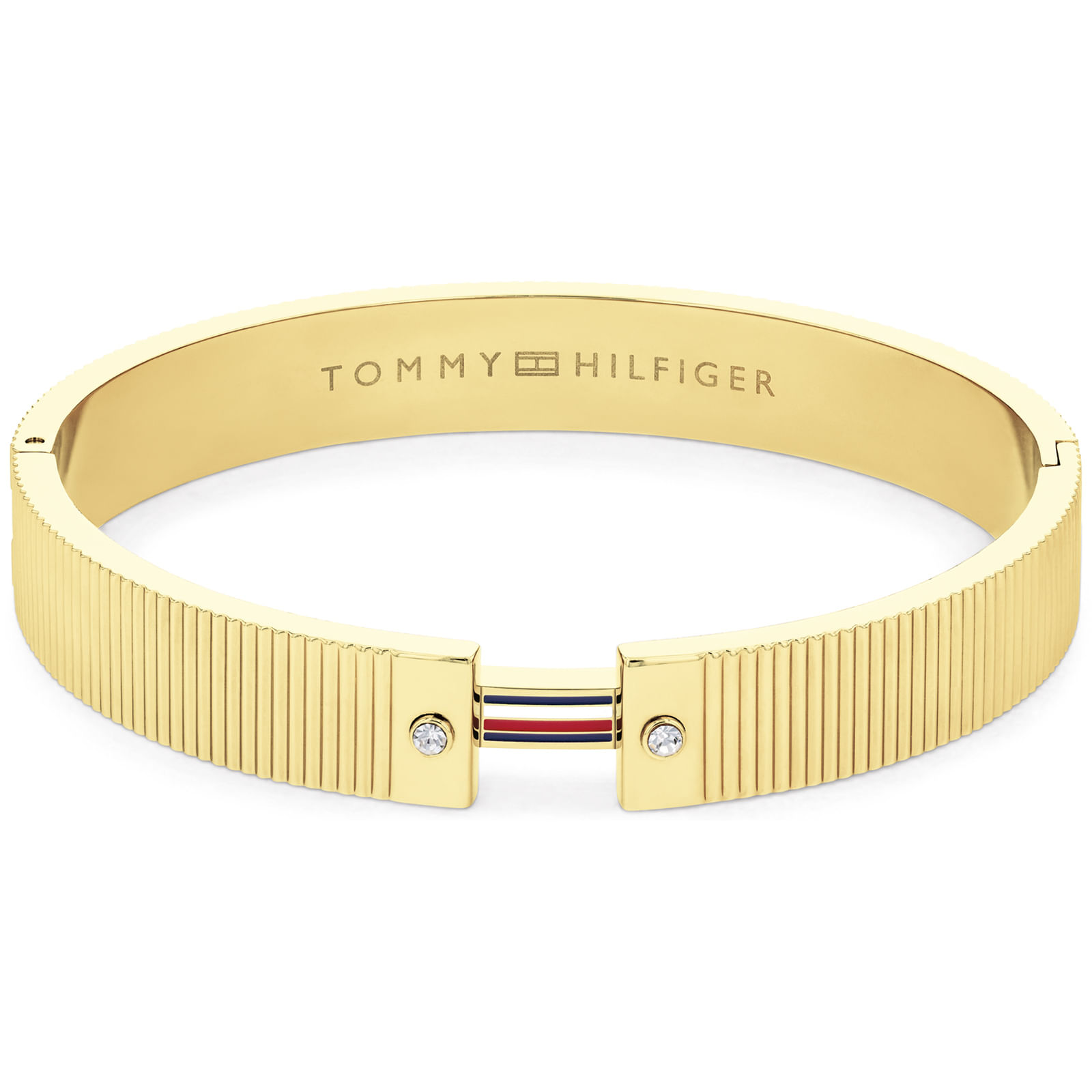 Pulseira Tommy Hilfiger Stripes em Aço Dourado 2781046