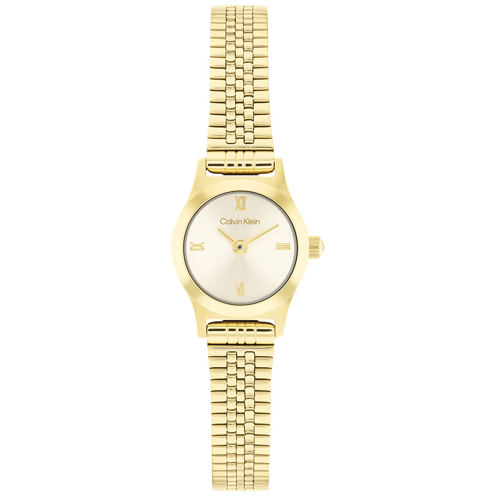 Relógio Calvin Klein CK Contemporary Feminino em Aço Dourado 25100201