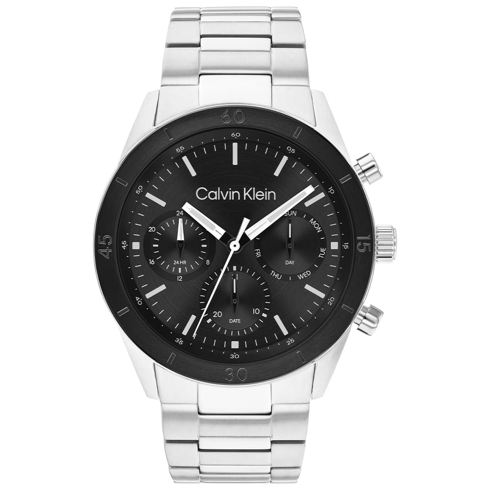 Relógio Calvin Klein CK Performance Masculino em Aço Prateado 25200557