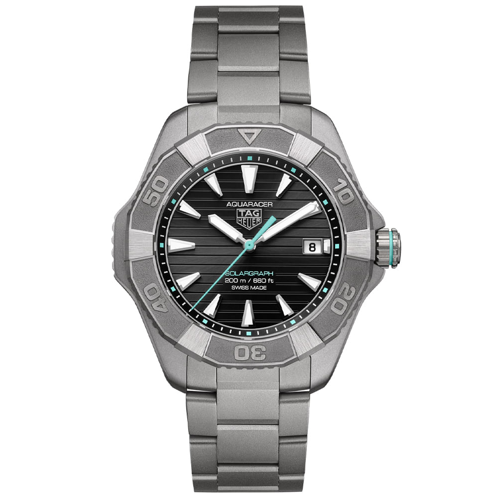 Relógio TAG Heuer Aquaracer Solar Masculino em Titânio Cinza WBP1184.BF0008