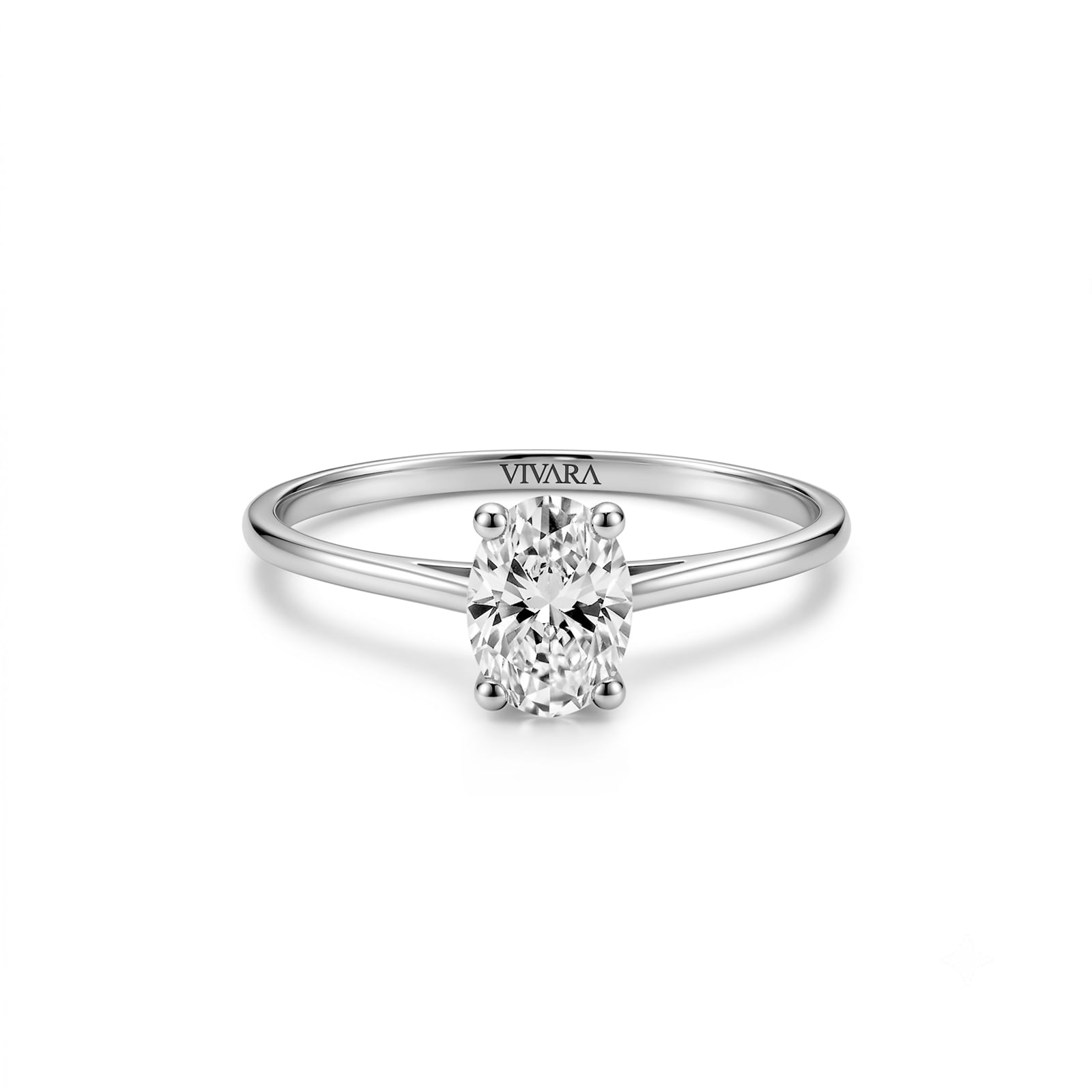 Anel Solitário em Ouro Branco 18k com Diamante 0,70 ct