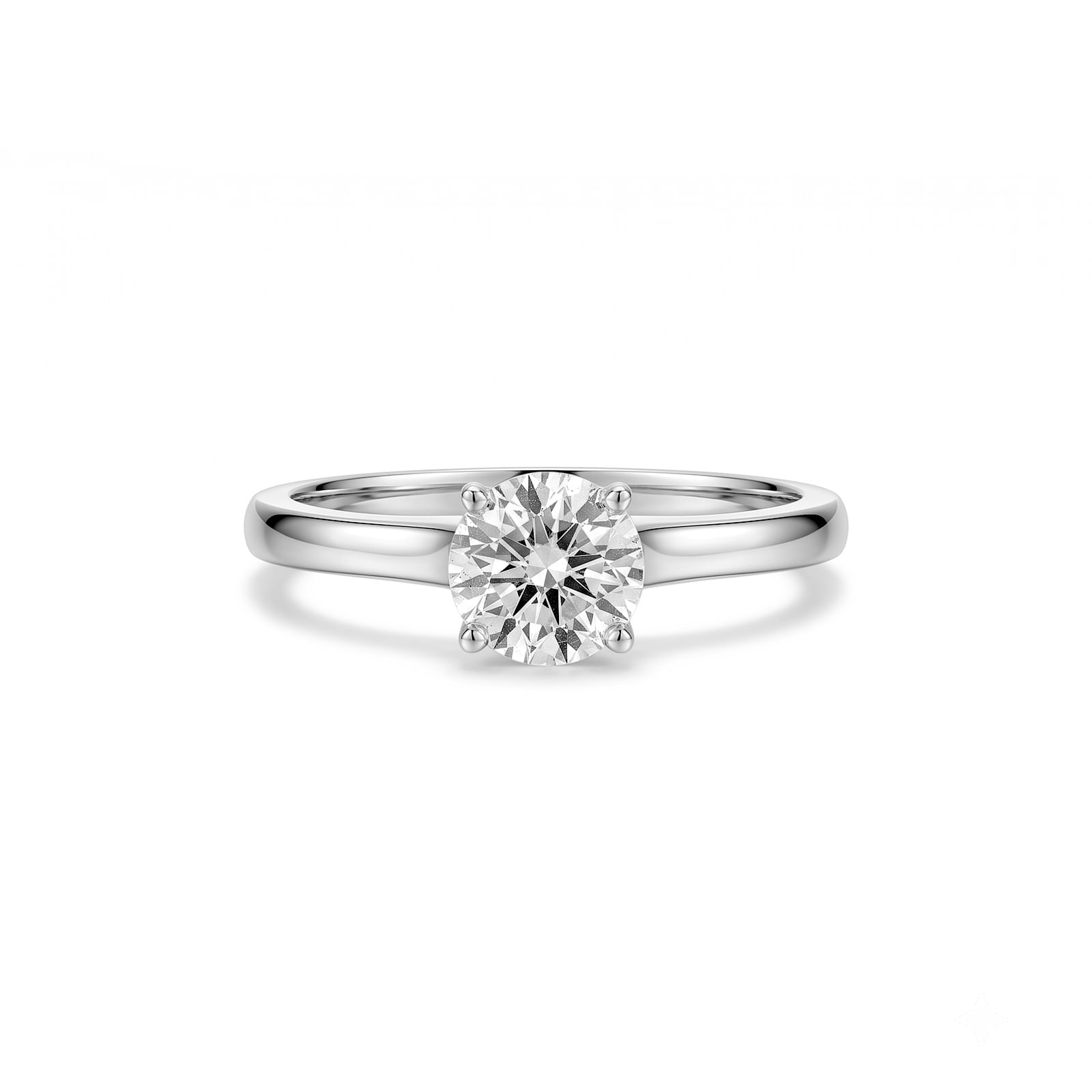 Anel Solitário Classic em Ouro Branco 18k com Diamante 0,75 ct