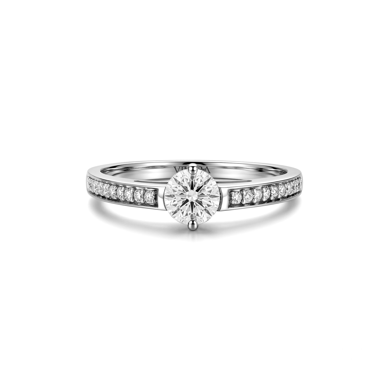Anel Solitário Forever em Ouro Branco 18k com Diamante 0,60 ct